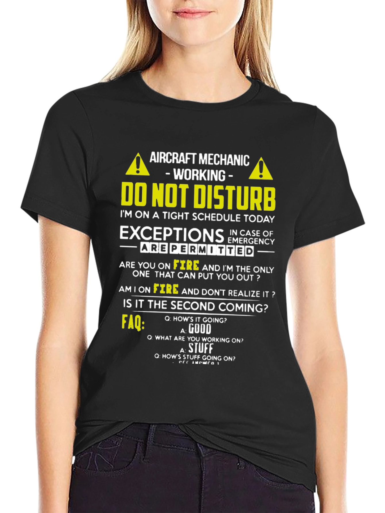 Aircraft Mechanic T-Shirt - Do Not Disturb - 2