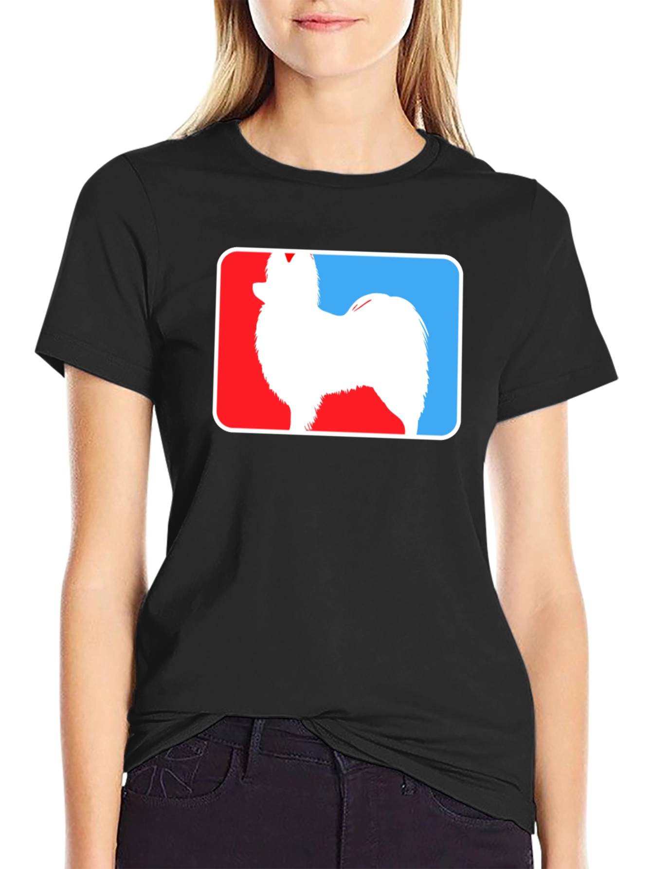 Black Dog Breed Silhouette T-Shirt - Novelty Apparel view 2