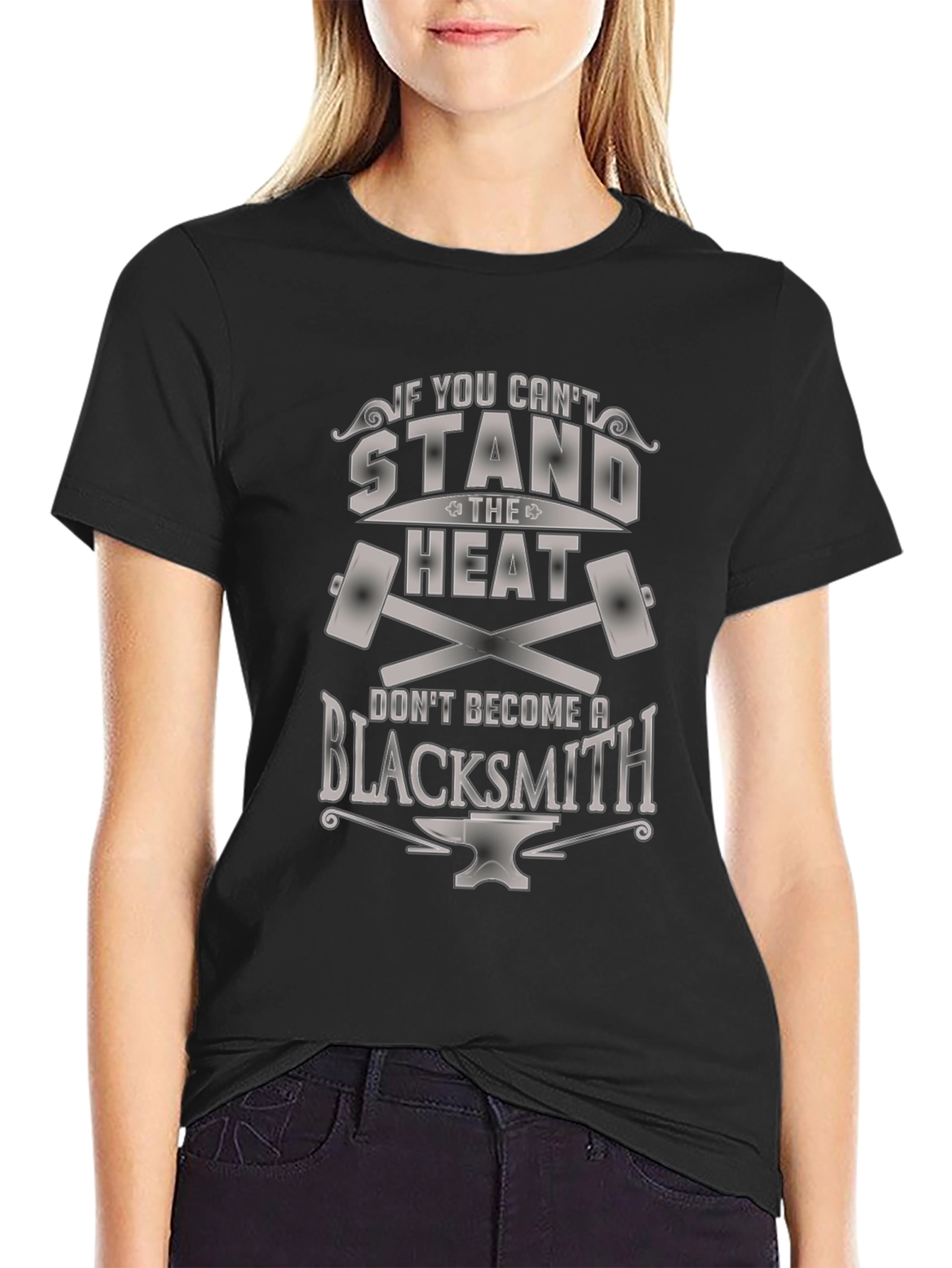 Black Blacksmith T-Shirt - Stand The Heat view 2