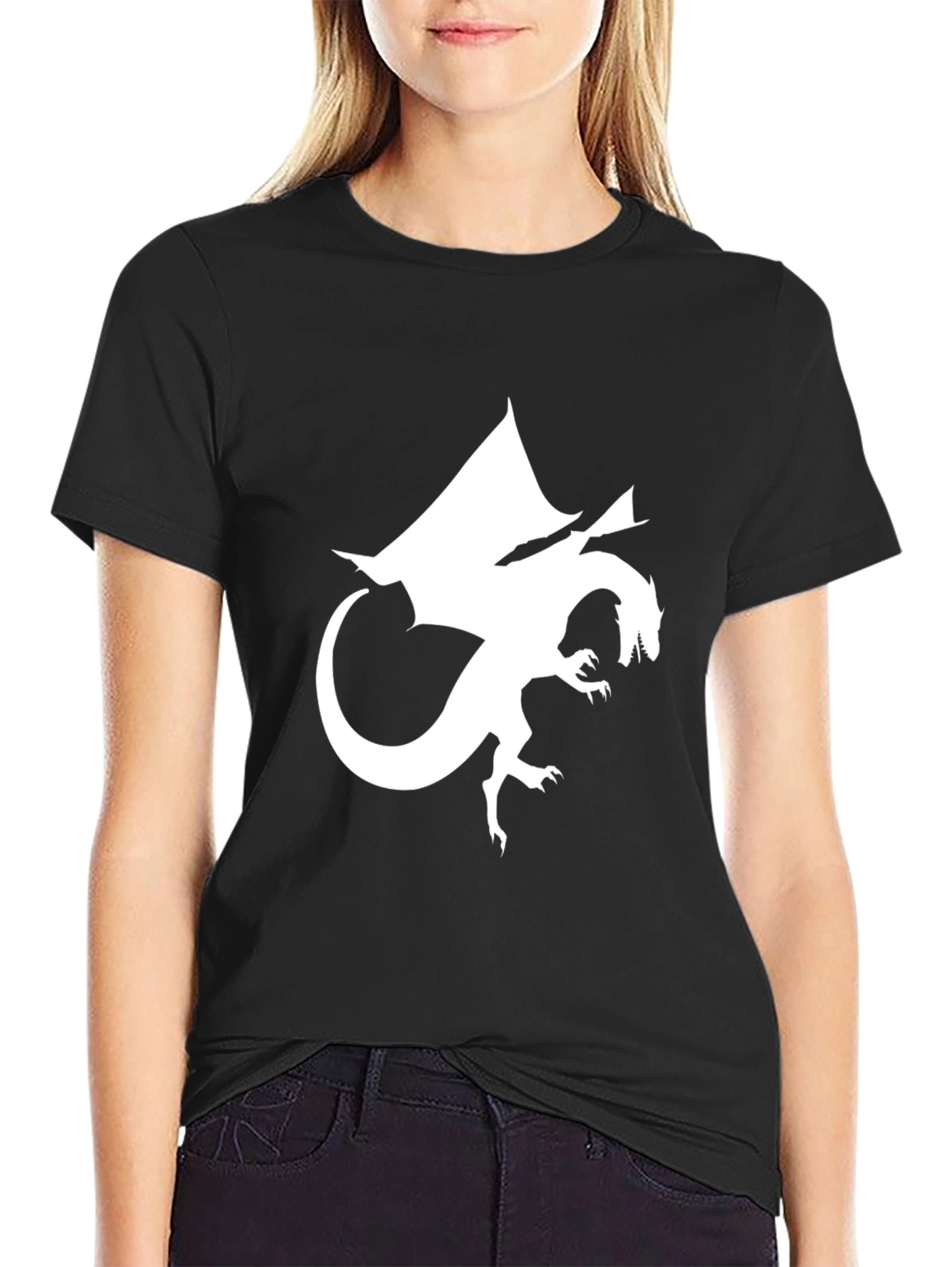 Black Dragon Graphic T-Shirt - Black Tee view 2