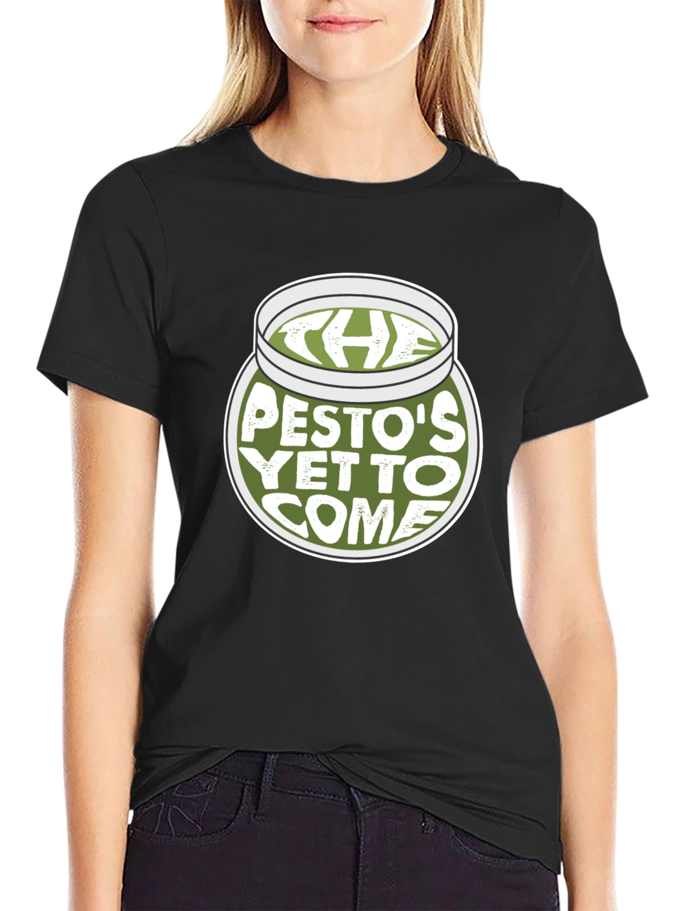 Black Pesto's Yet to Come T-Shirt - Novelty Graphic Tee view 2