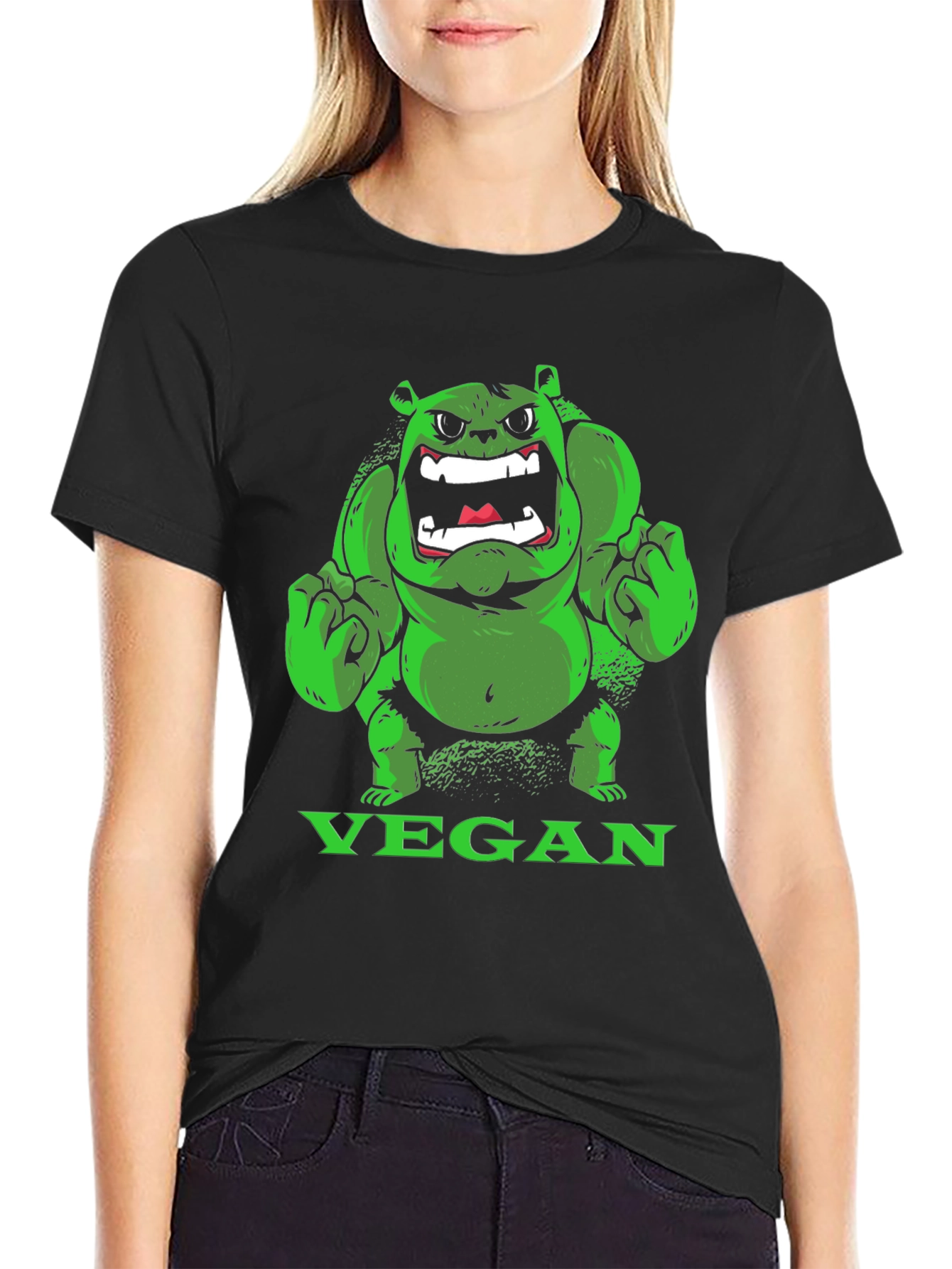 Vegan Hulk T-Shirt - Green Monster Tee - 2