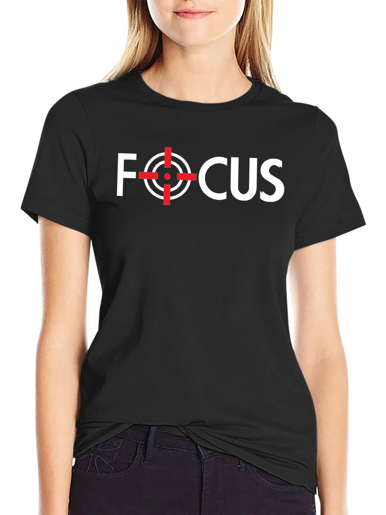 Black Focus Graphic Tee - Mens Black T-Shirt view 2