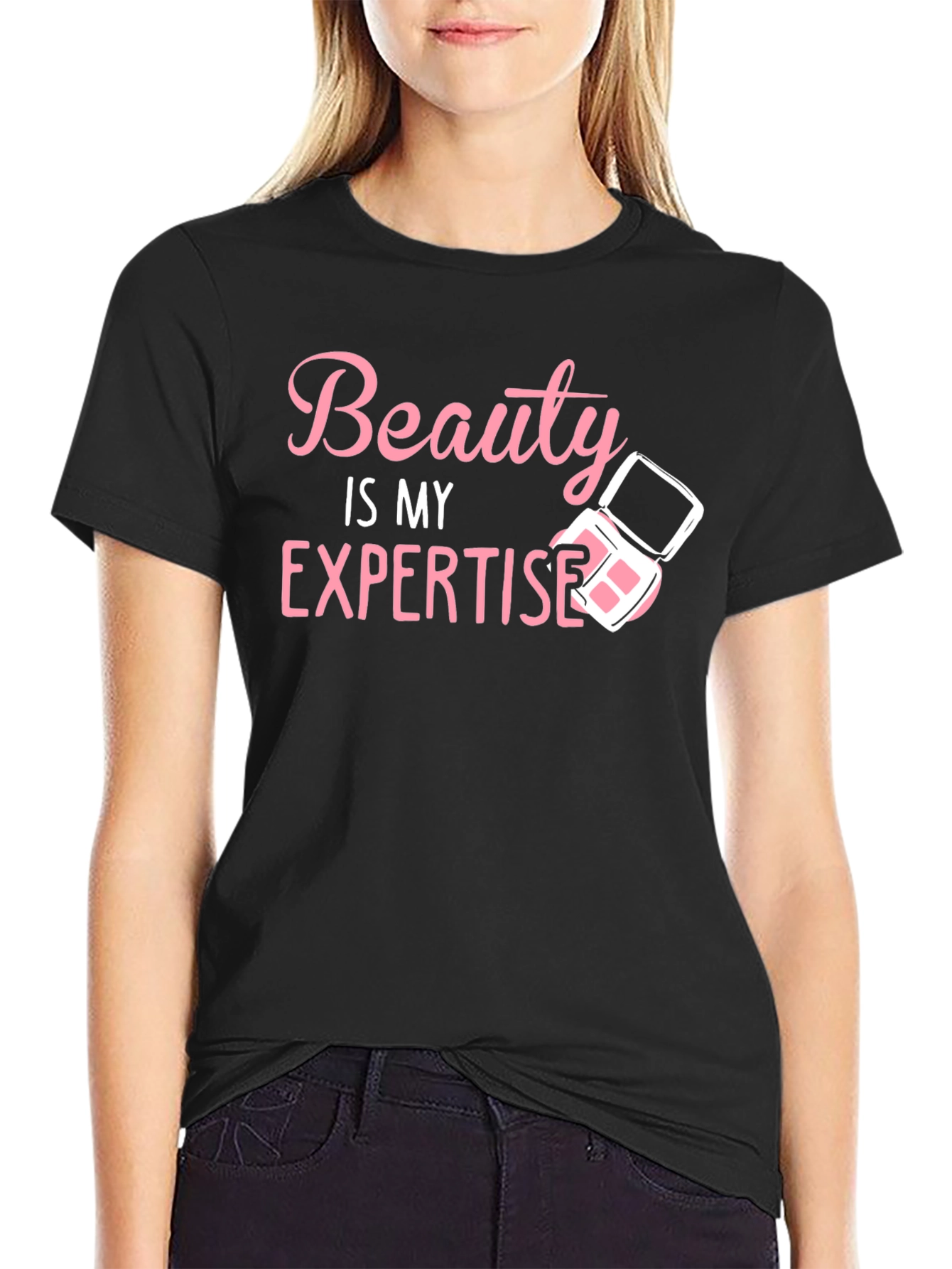 Black Beauty Expertise T-Shirt - Makeup Artist Tee view 2