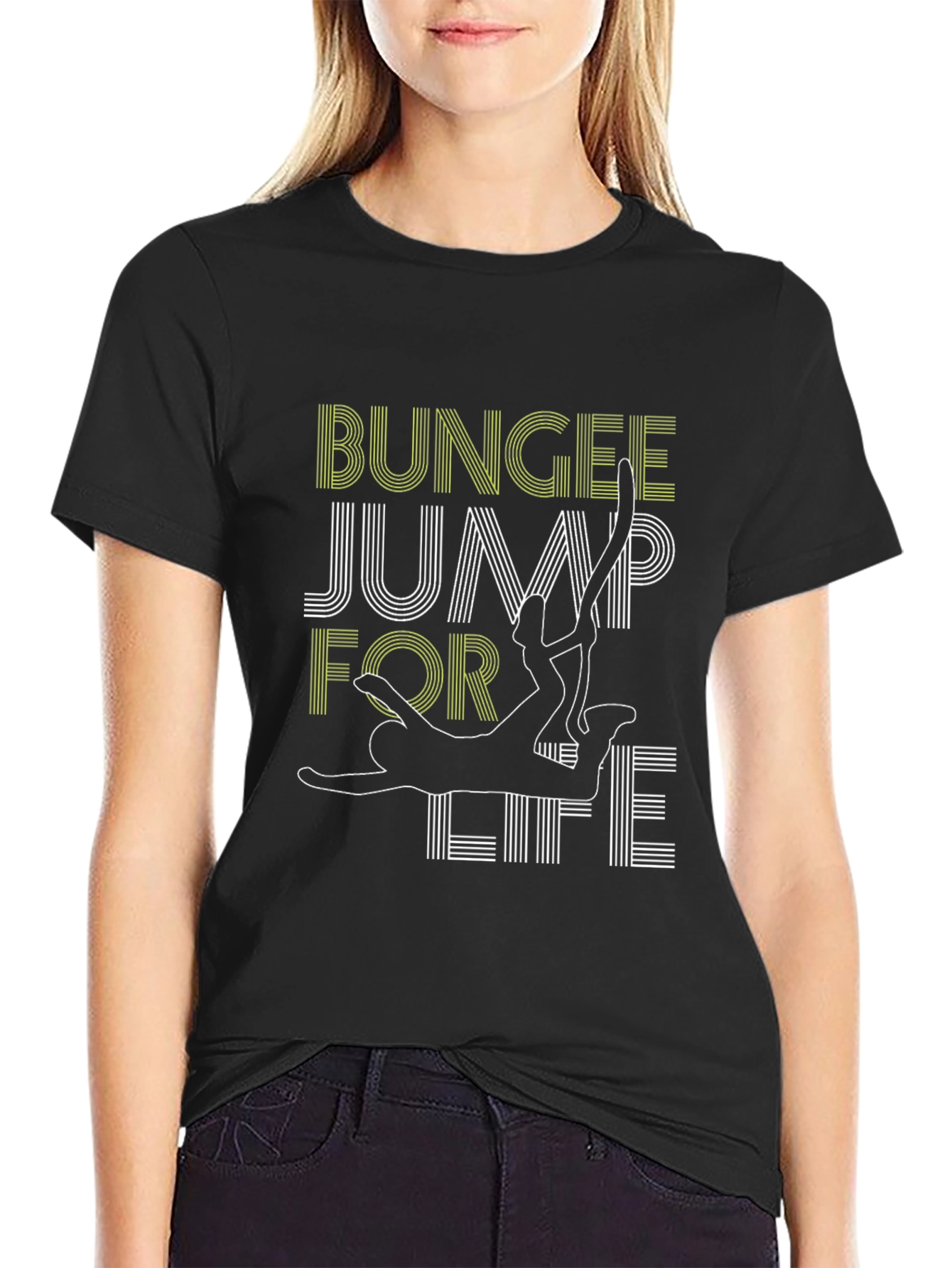 Bungee Jump For Life Graphic T-Shirt - 2