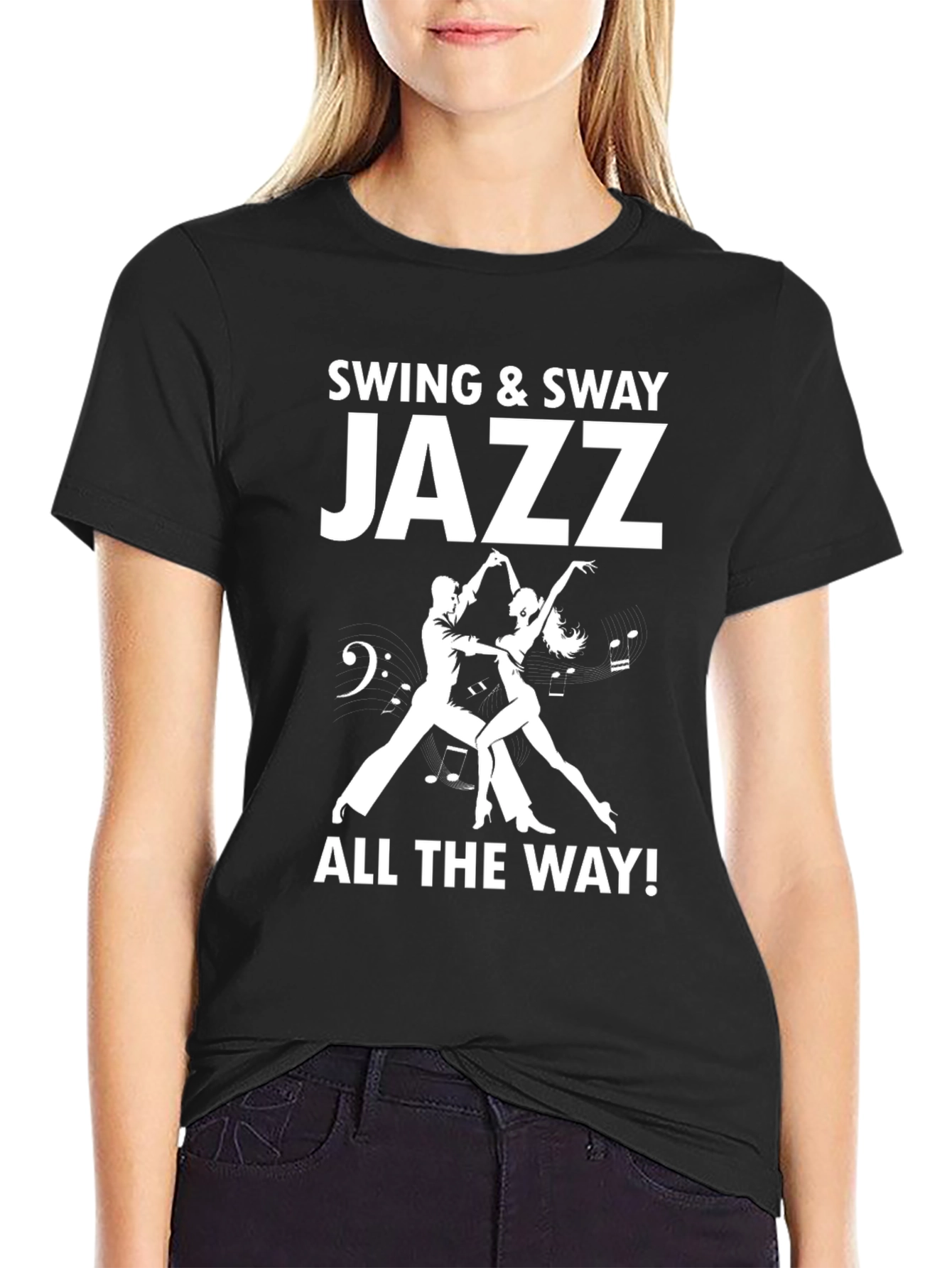 Black Swing & Sway Jazz T-Shirt view 2
