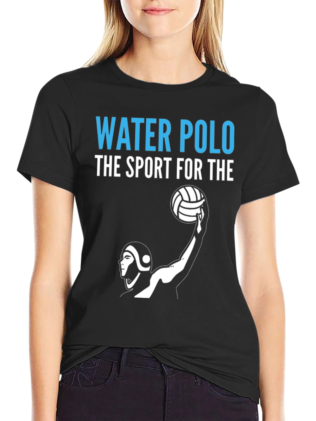 Black Water Polo T-Shirt - The Sport For The view 2