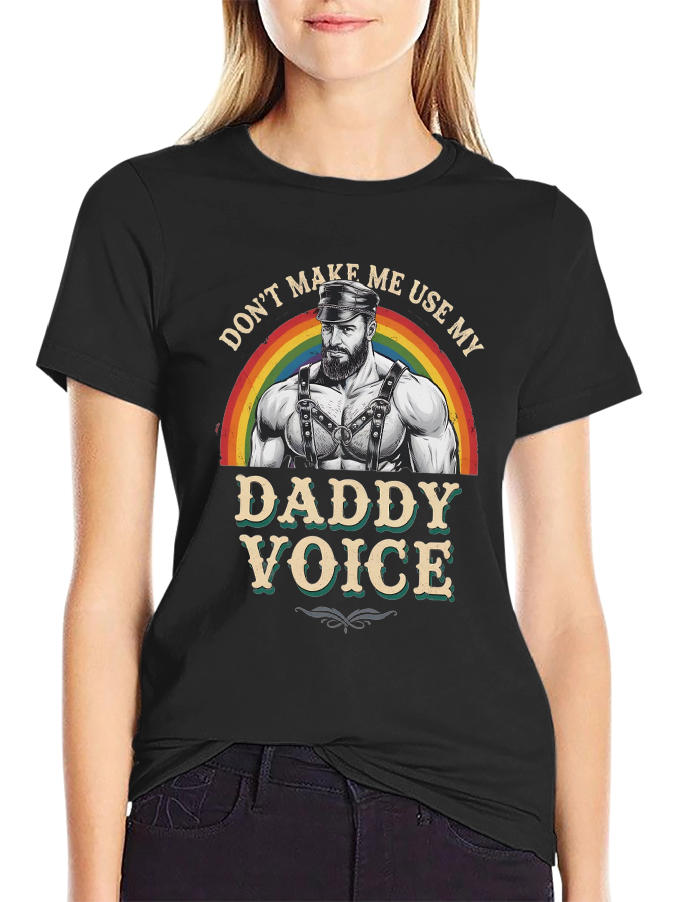 Black Don't Make Me Use My Daddy Voice T-Shirt view 2