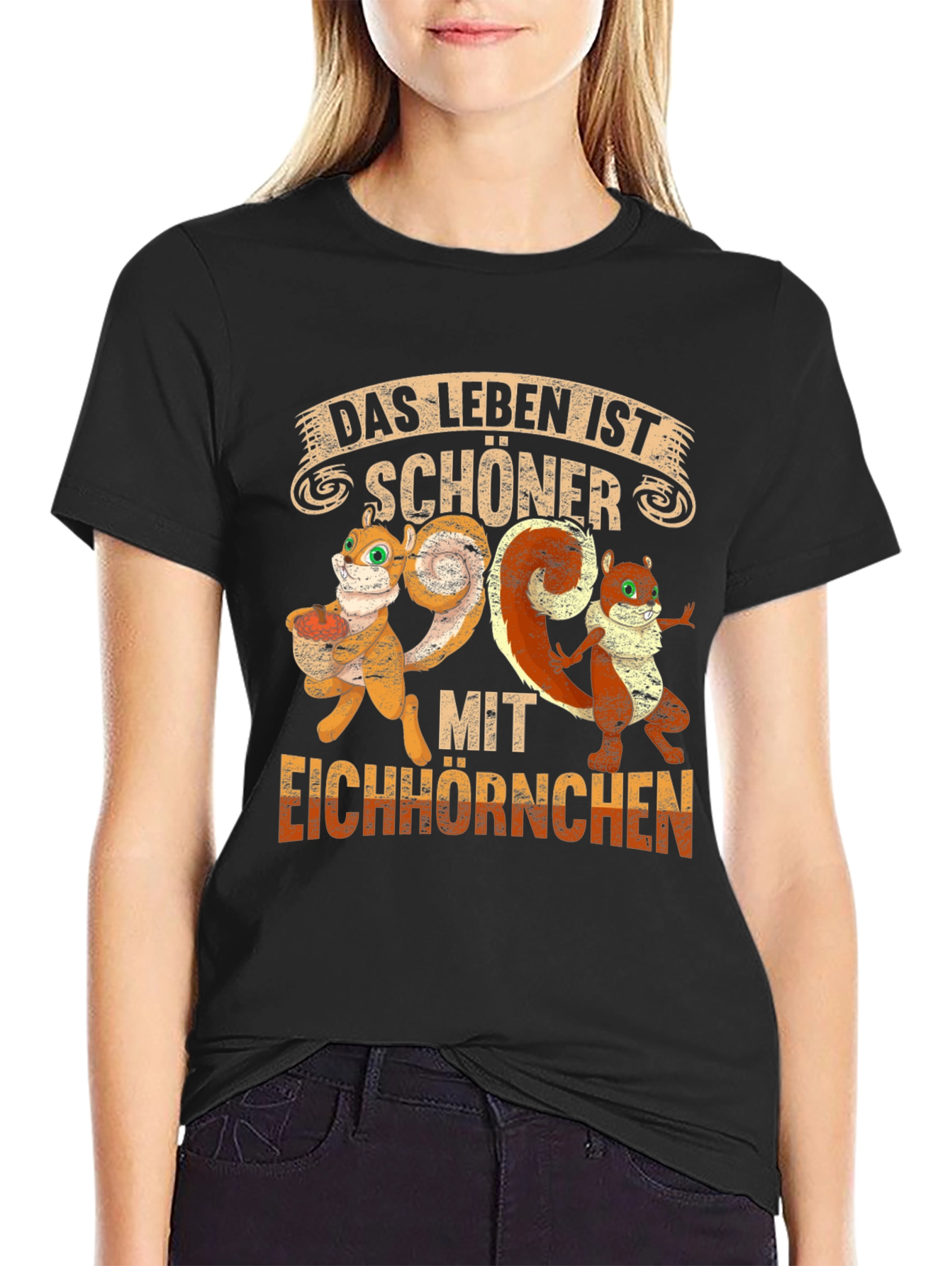 Black Squirrel T-Shirt - Das Leben Ist Schöner view 2
