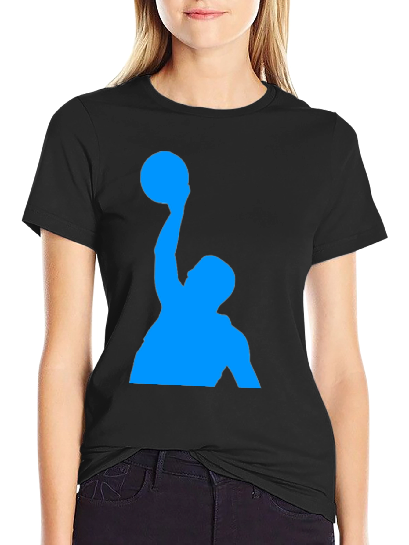 Black Basketball Player Graphic Tee - Black view 2