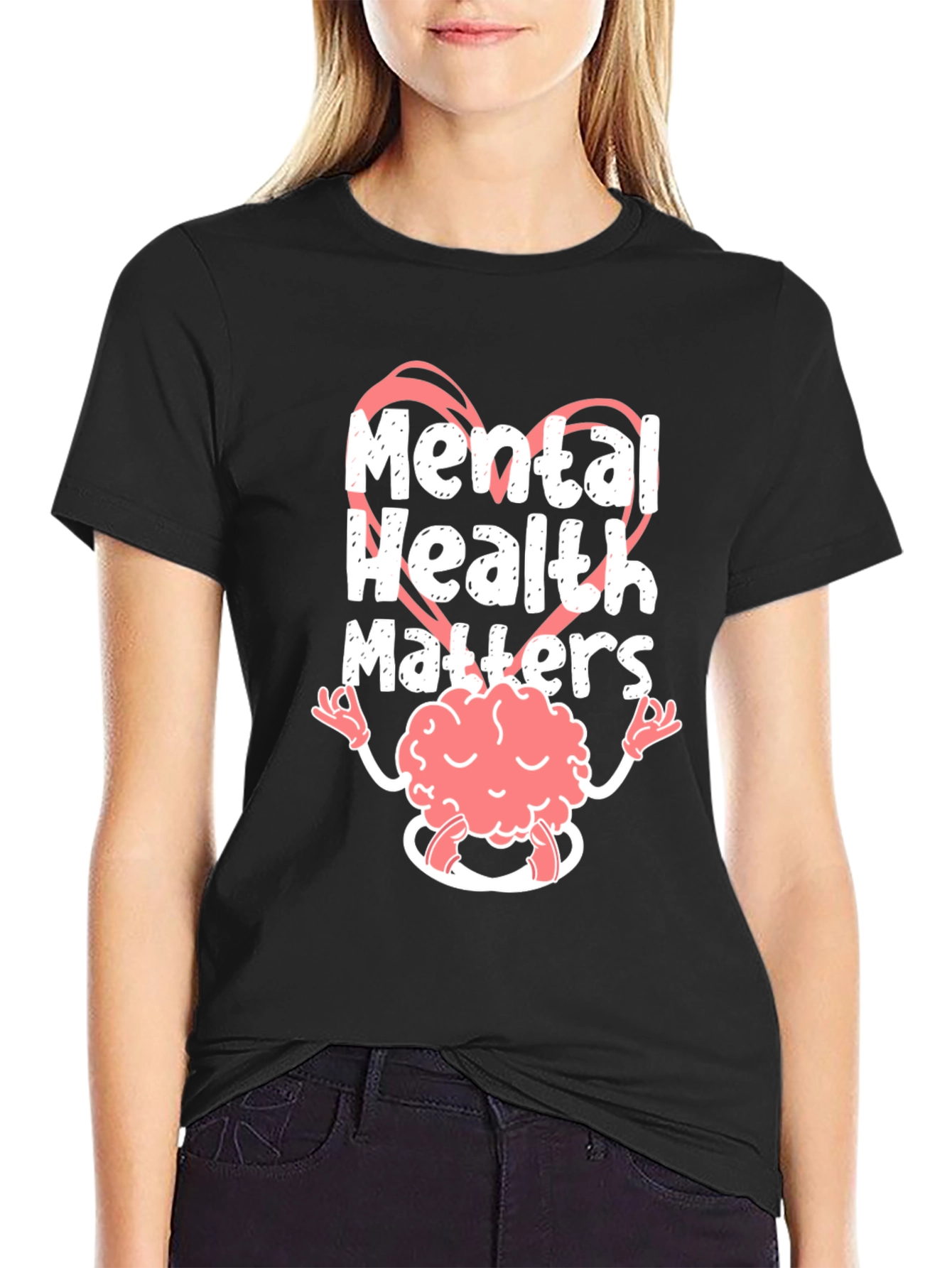 Black Mental Health Matters T-Shirt view 2