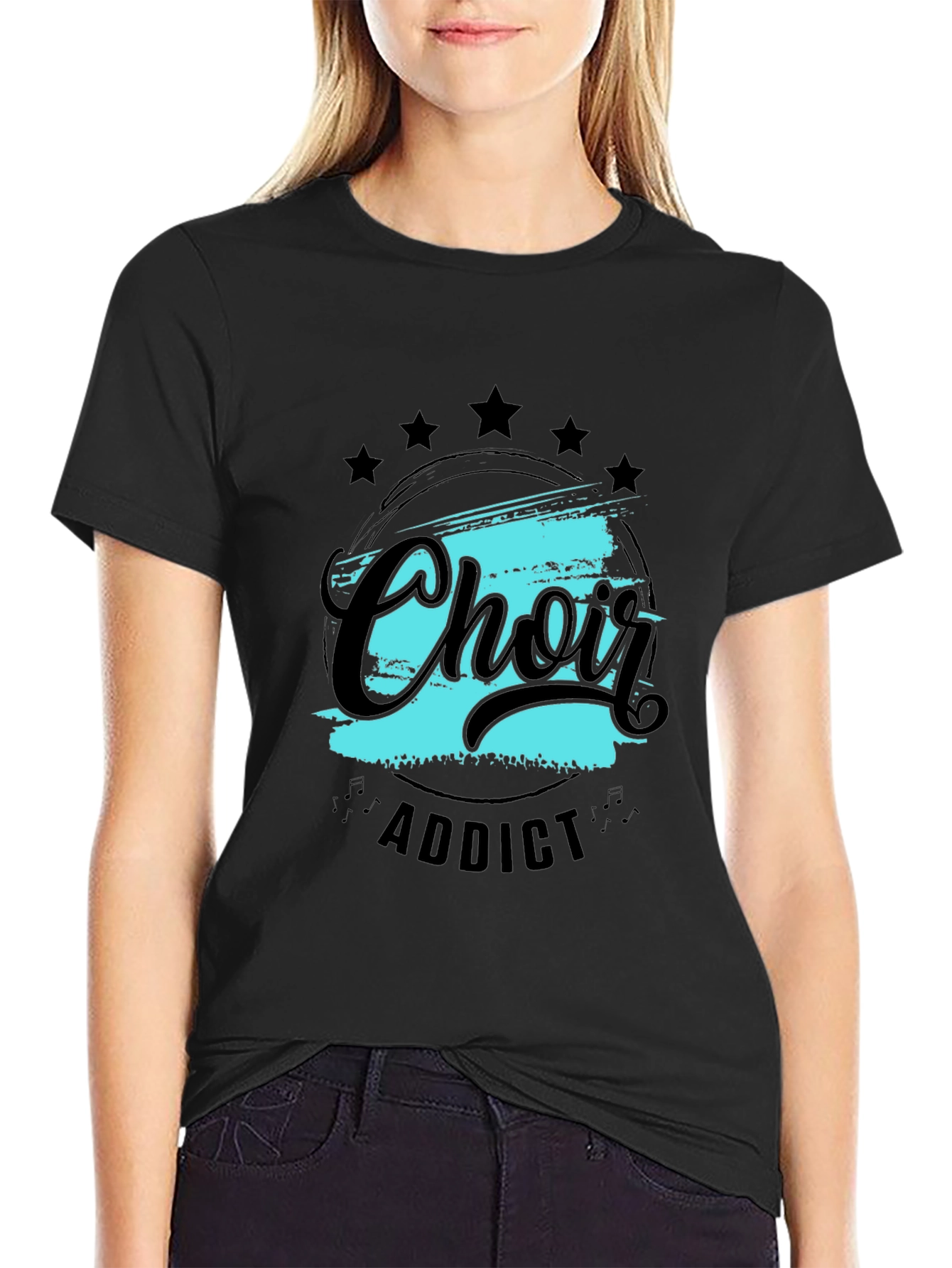 Black Choir Addict Black T-Shirt view 2