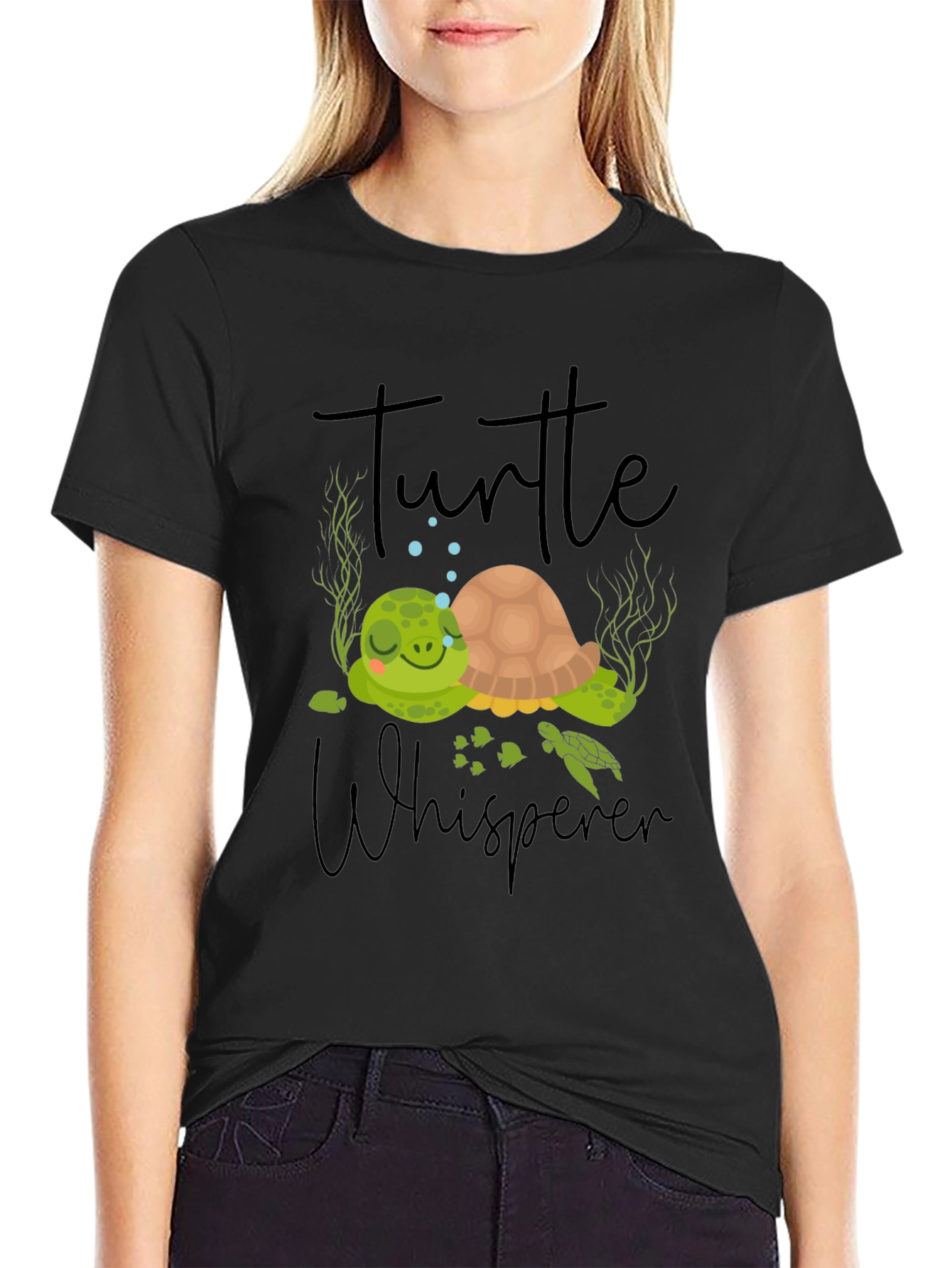 Black Turtle Whisperer Graphic Tee view 2