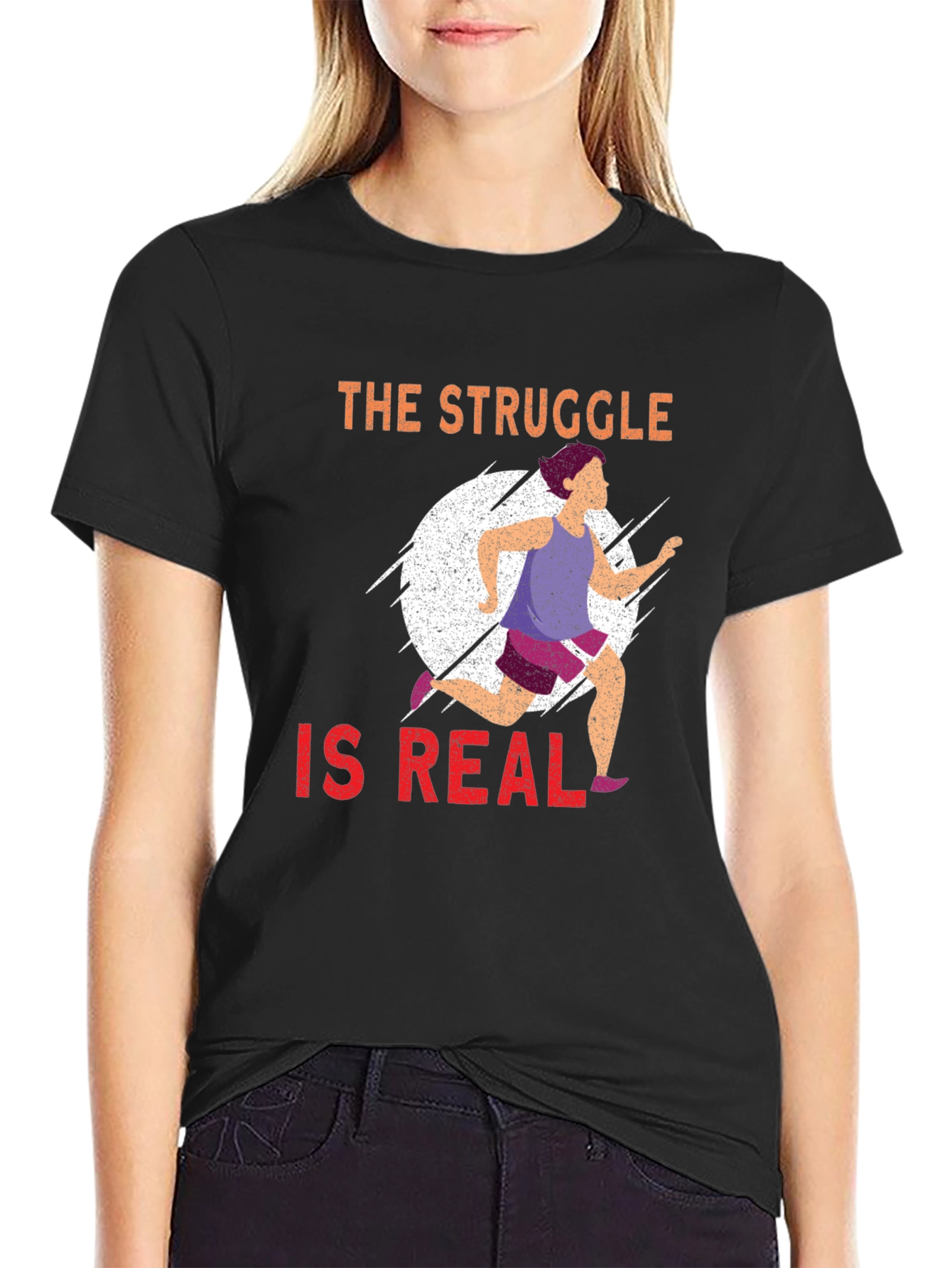 The Struggle Is Real Running T-Shirt - 2