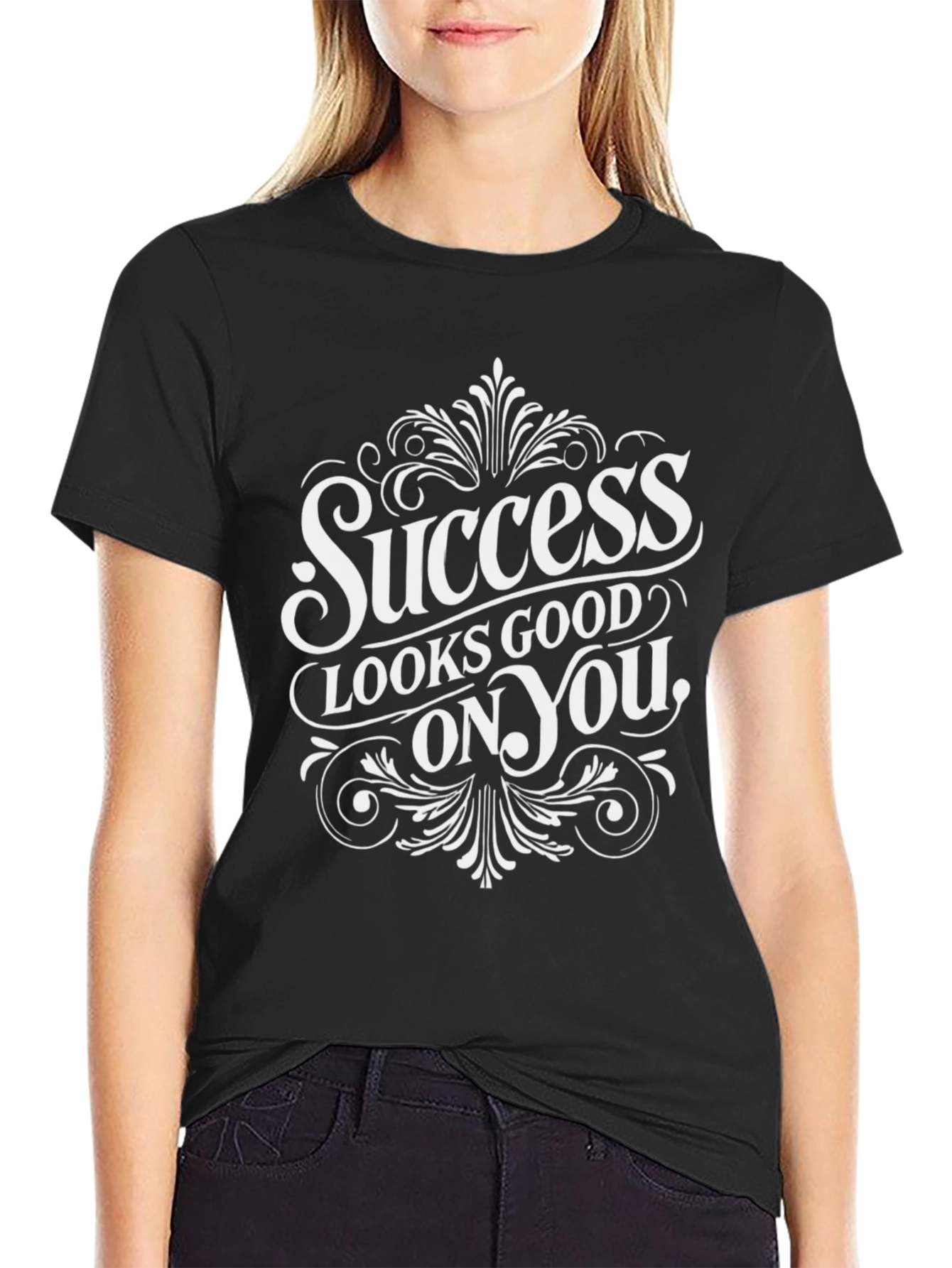 Black Success Looks Good On You - Graphic Tee view 2