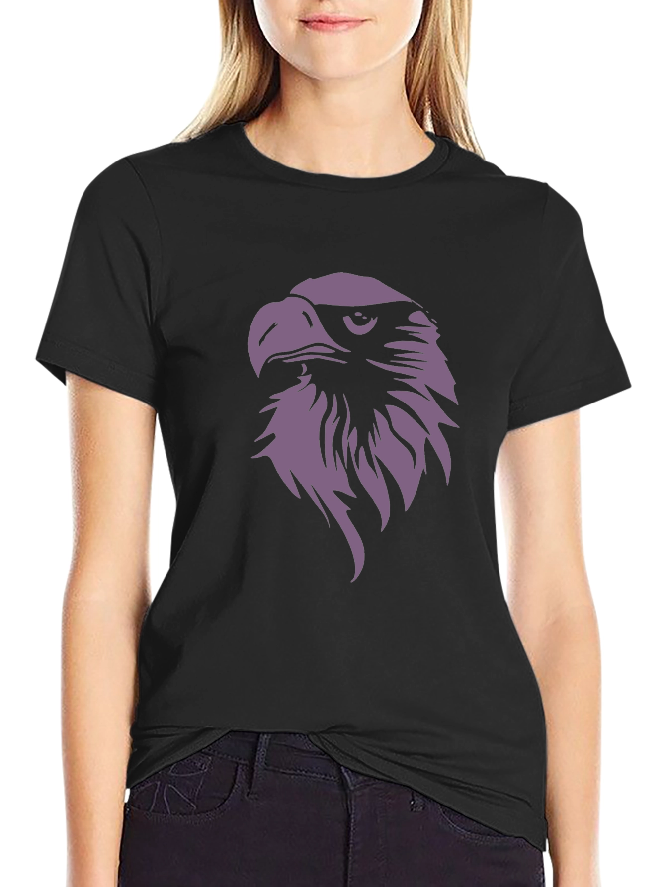 Black Eagle Graphic Tee - Men's Black T-Shirt view 2