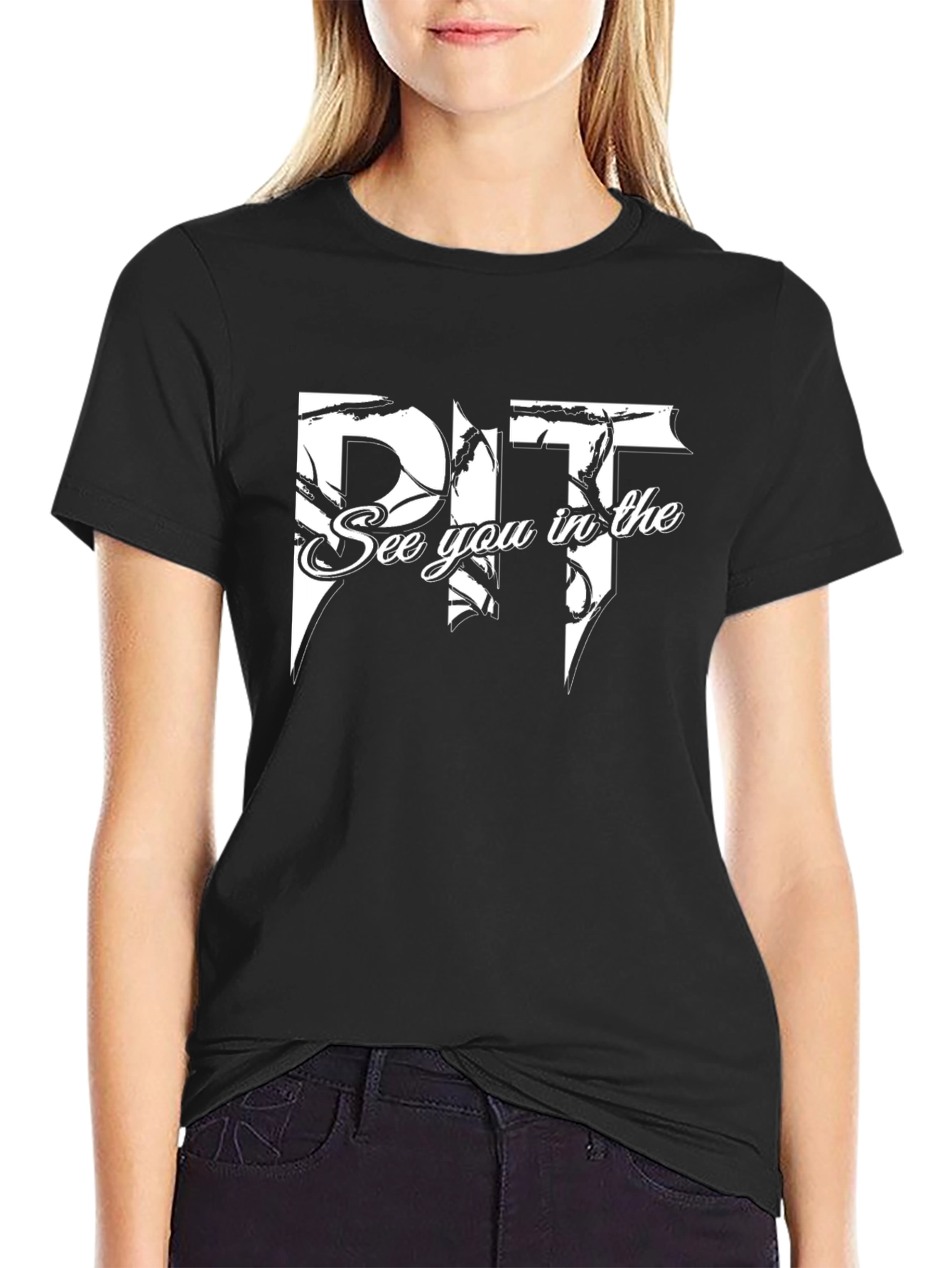 Black Pit See You in the Pit Graphic Black T-Shirt view 2