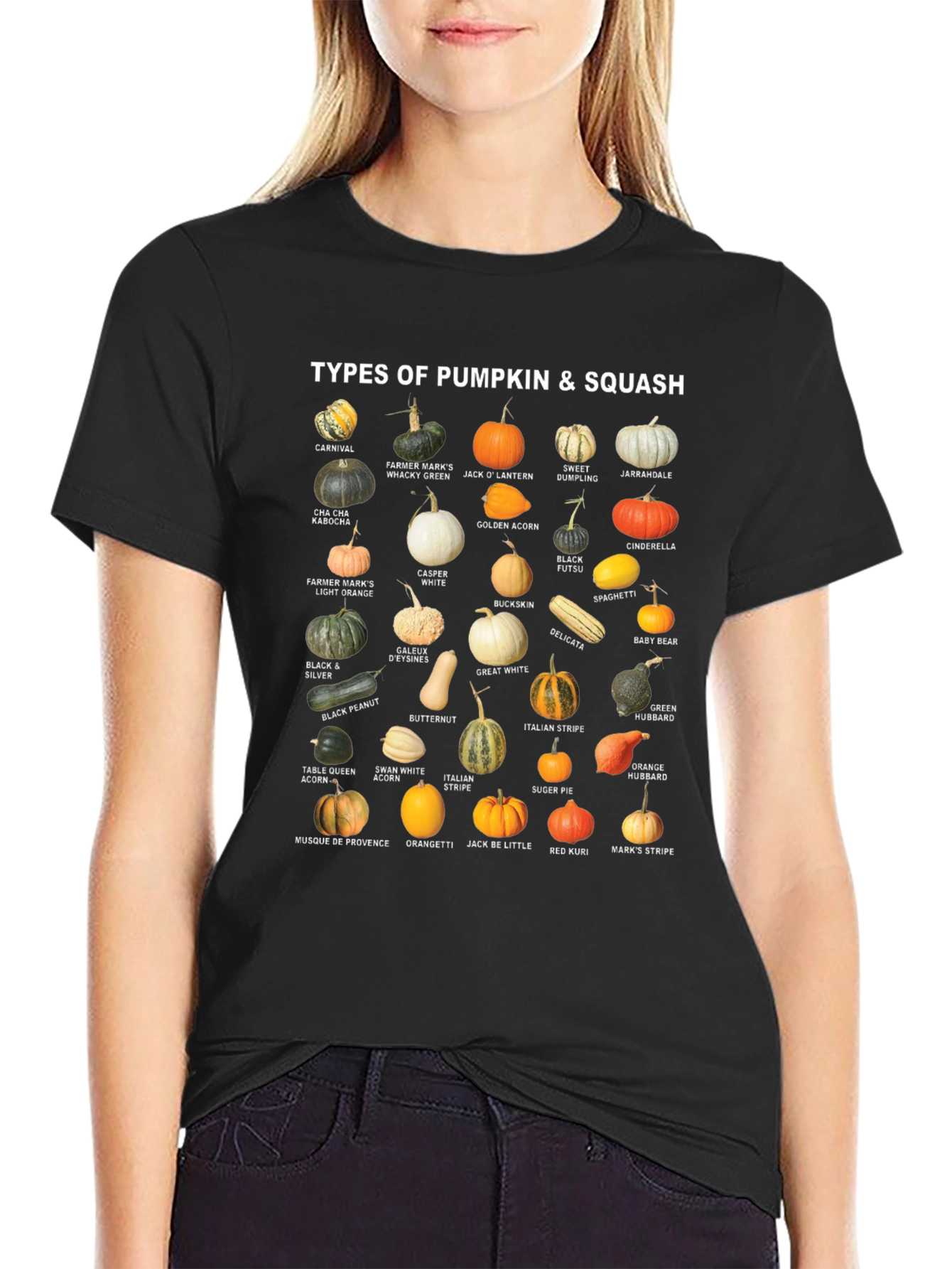 Pumpkin & Squash Types Graphic T-Shirt - 2