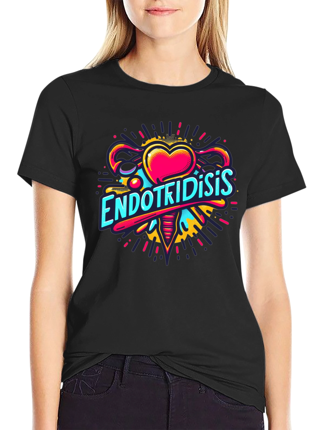 Endometriosis Awareness Black T-Shirt - 2