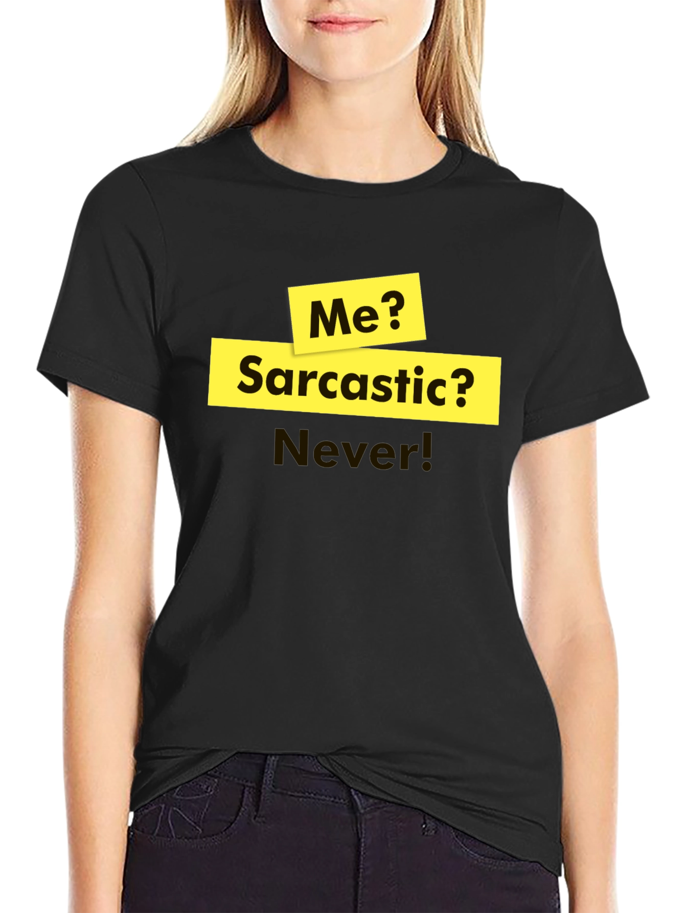 Black Sarcastic Humor T-Shirt - Funny Statement Tee view 2