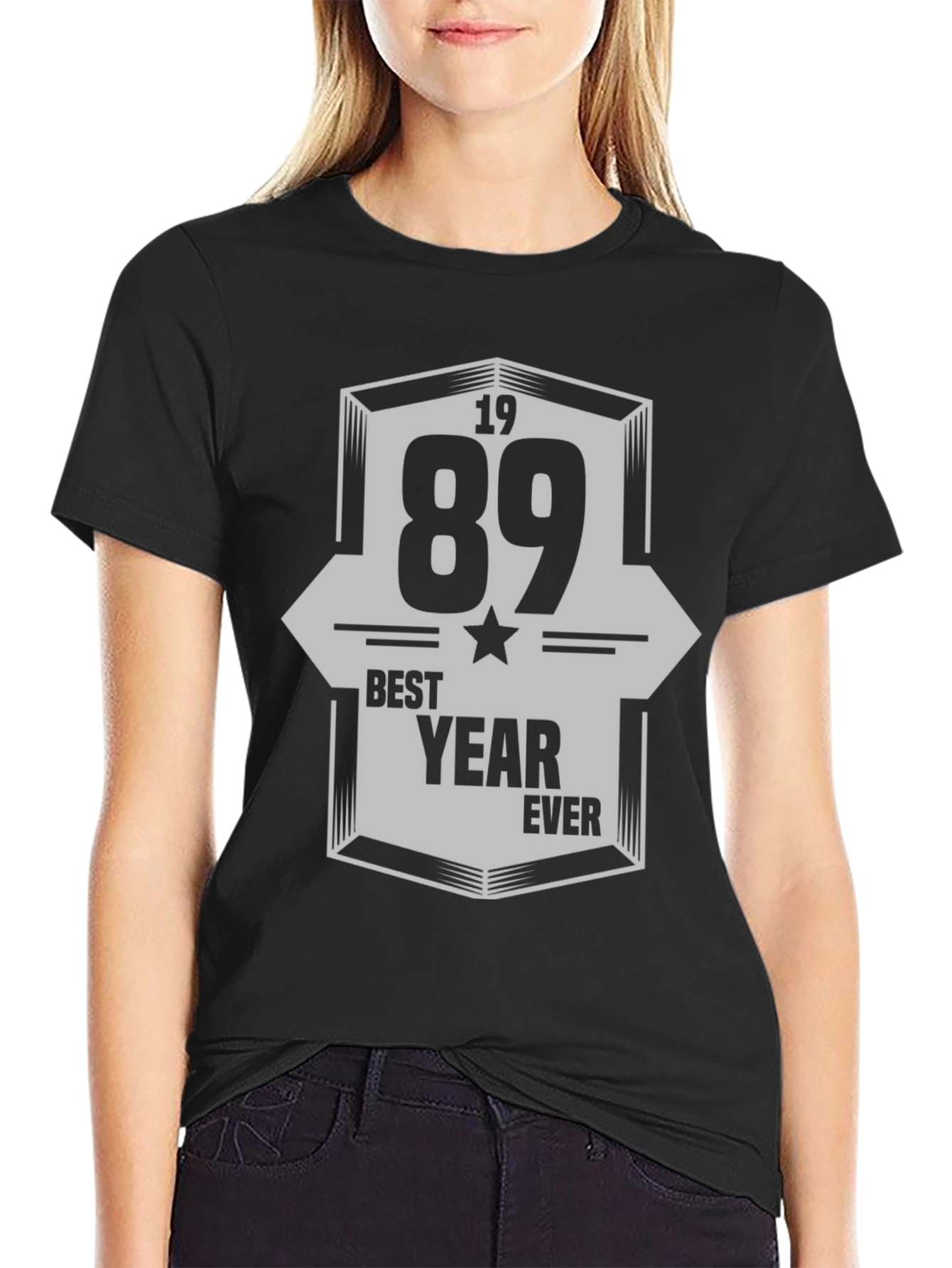 Black 1989 Best Year Ever Graphic Tee view 2