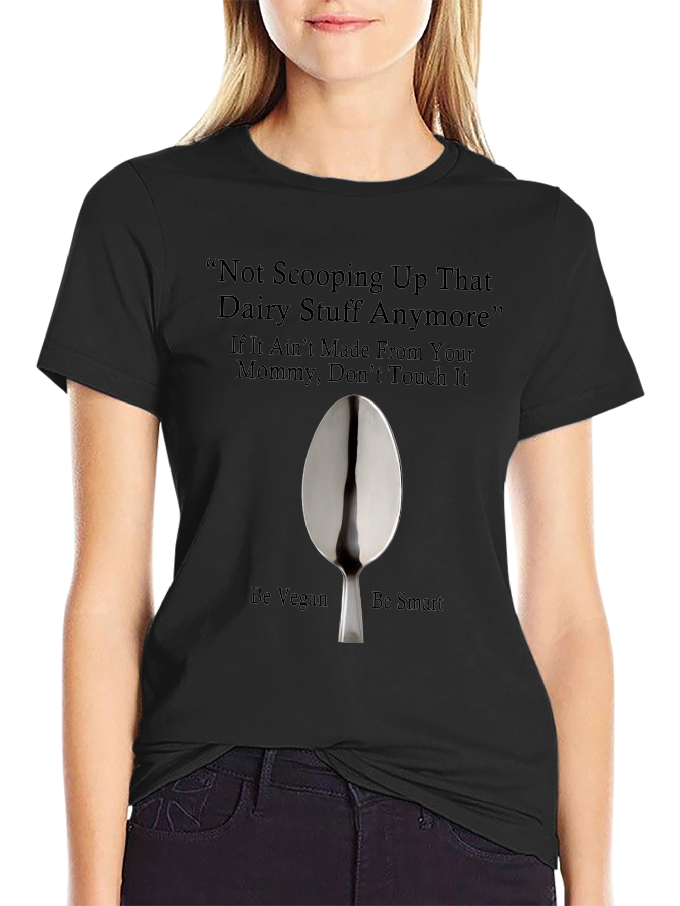 Vegan T-Shirt - Not Scooping Up That Dairy - 2