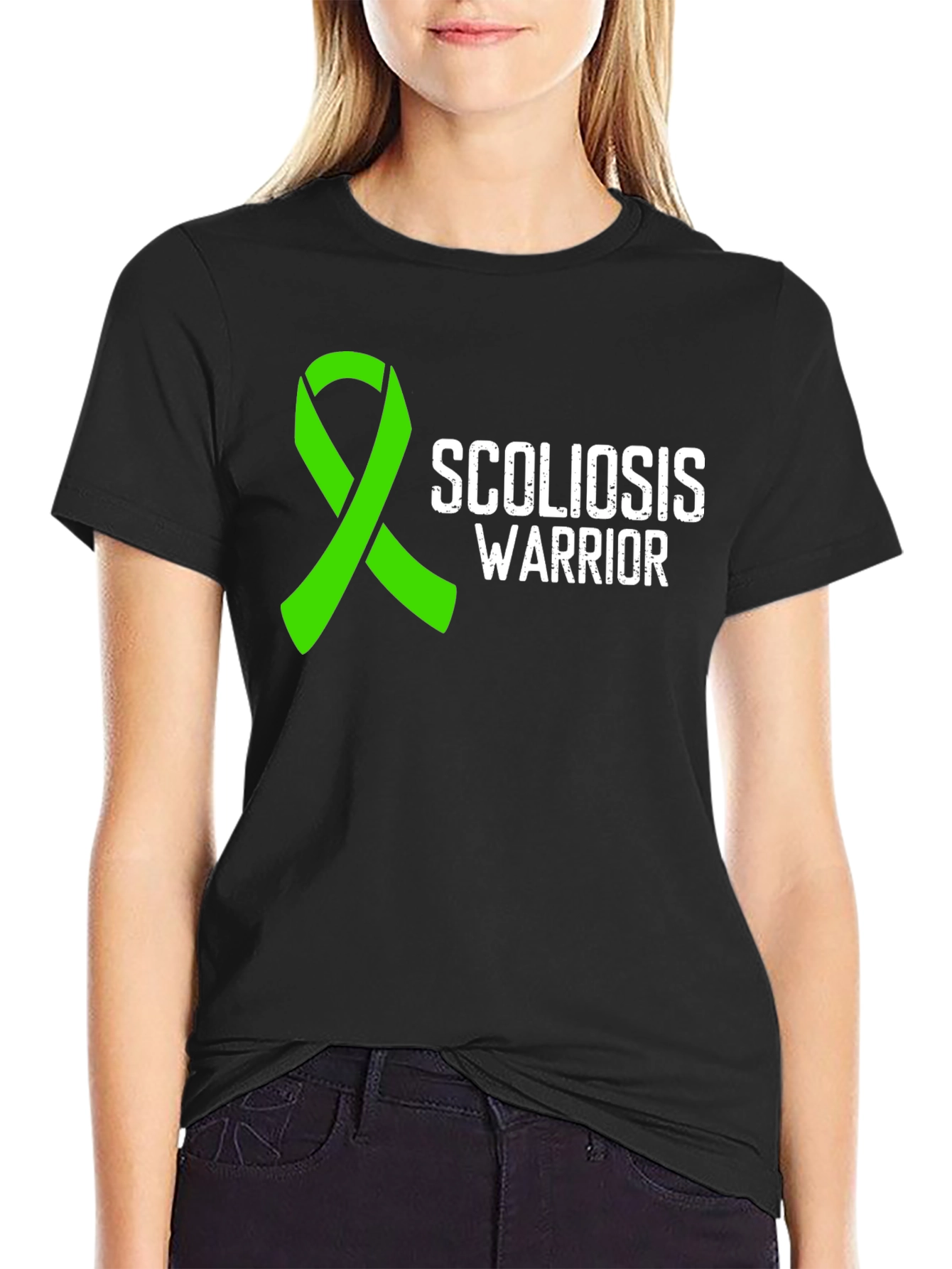 Scoliosis Warrior Awareness Ribbon Tee - 2