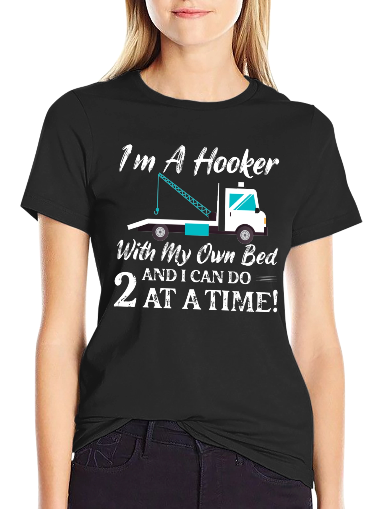 Black I'm a Hooker T-Shirt view 2