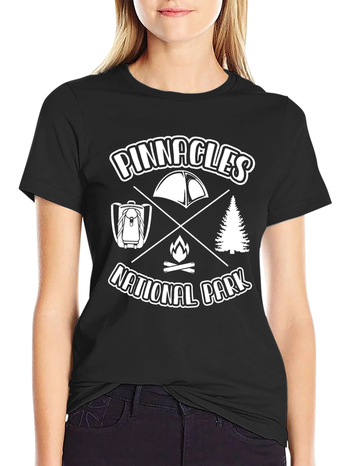 Black Pinnacles National Park Graphic Tee - Camping Adventure view 2