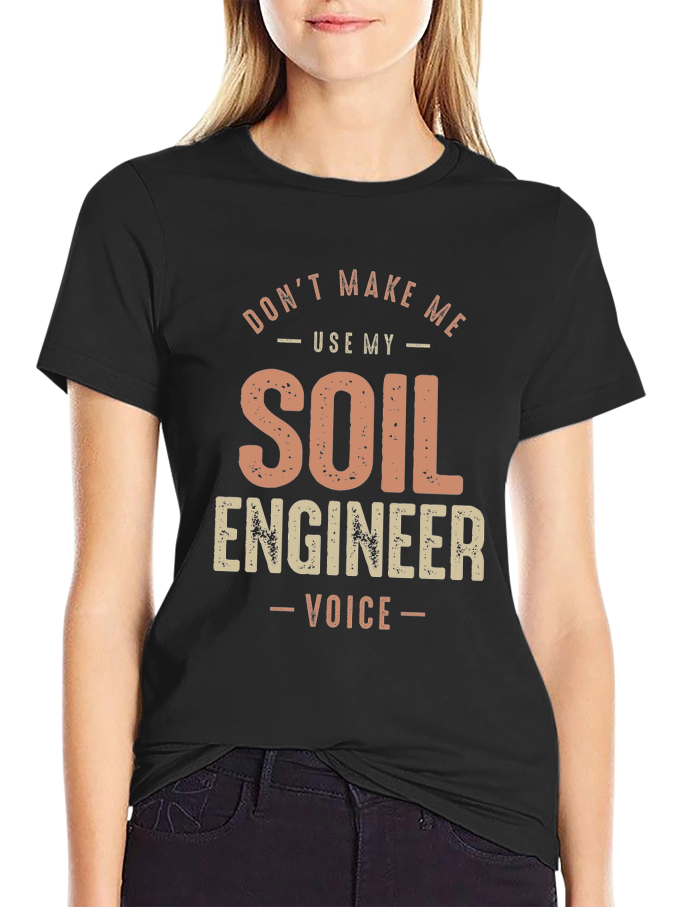 Black Soil Engineer Voice T-Shirt view 2