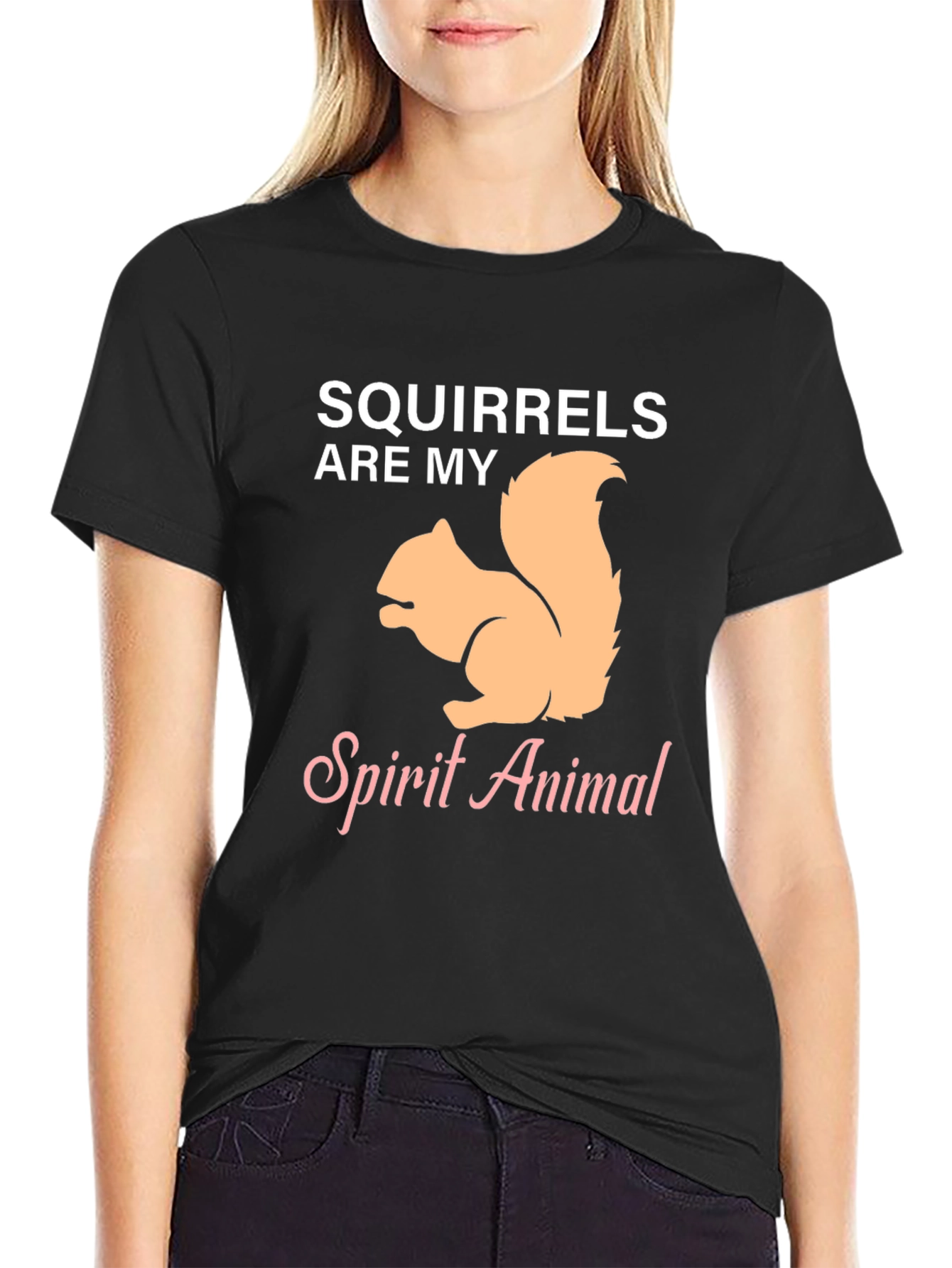 Black Squirrels Are My Spirit Animal Graphic T-Shirt view 2
