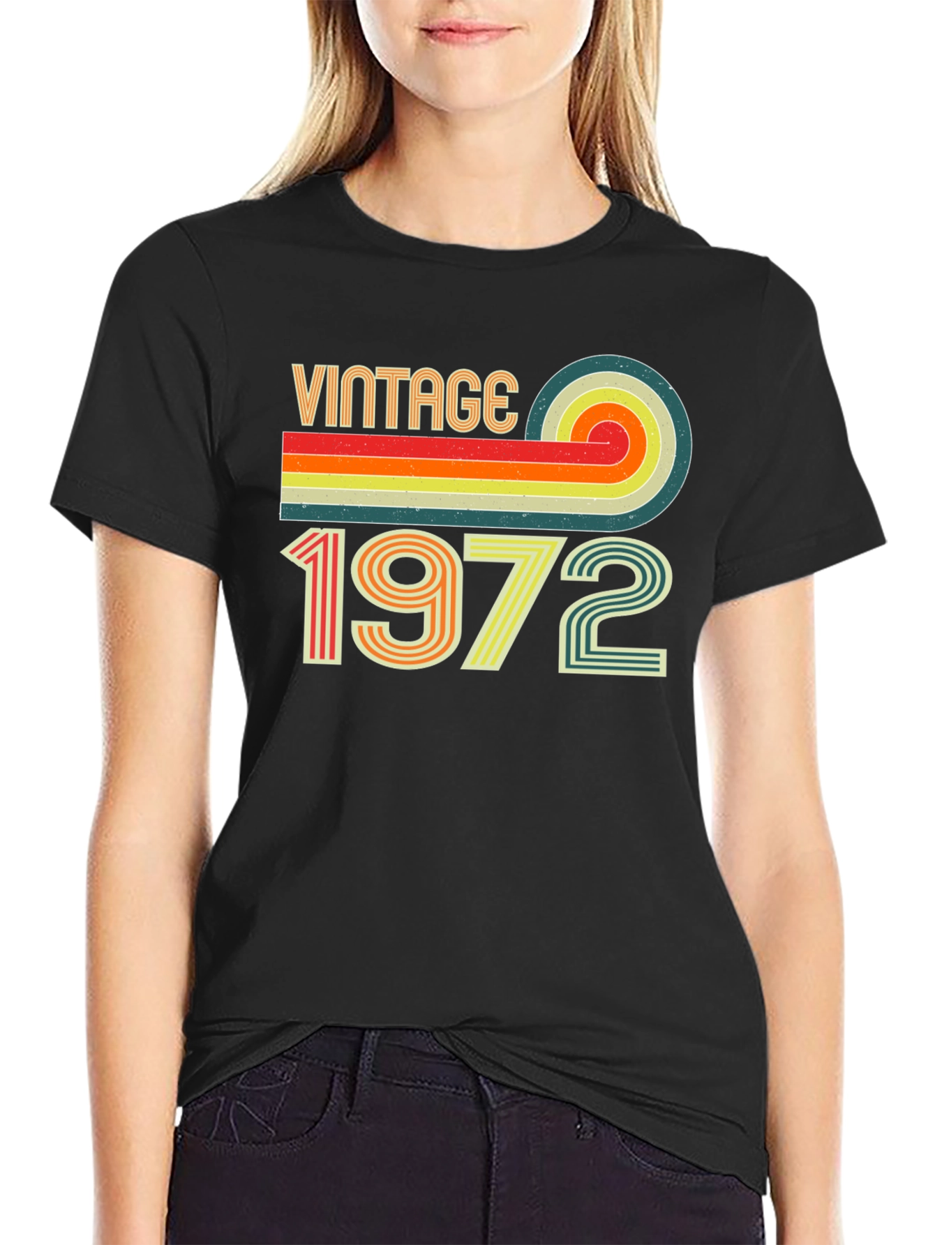 Black Vintage 1972 Graphic Tee view 2