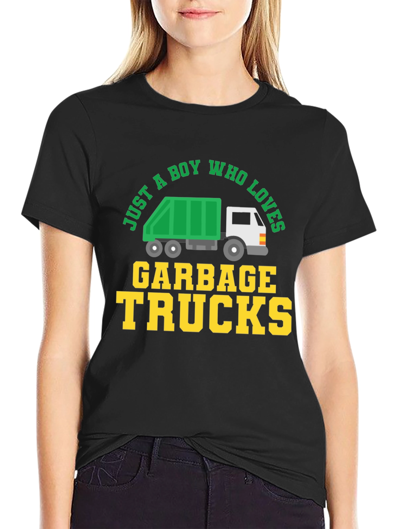 Boy Who Loves Garbage Trucks Graphic Tee - 2