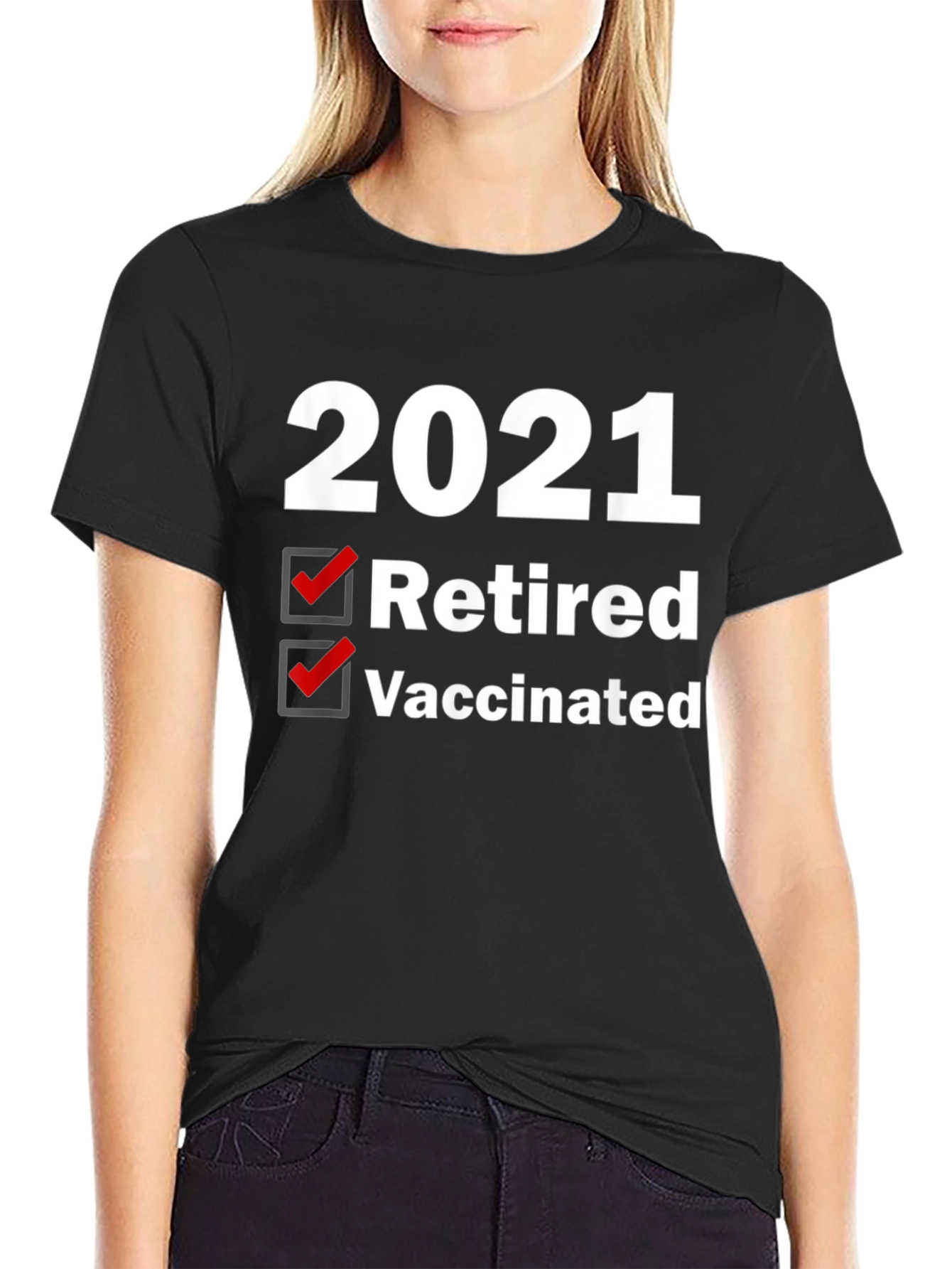 2021 Retired Vaccinated T-Shirt - 2