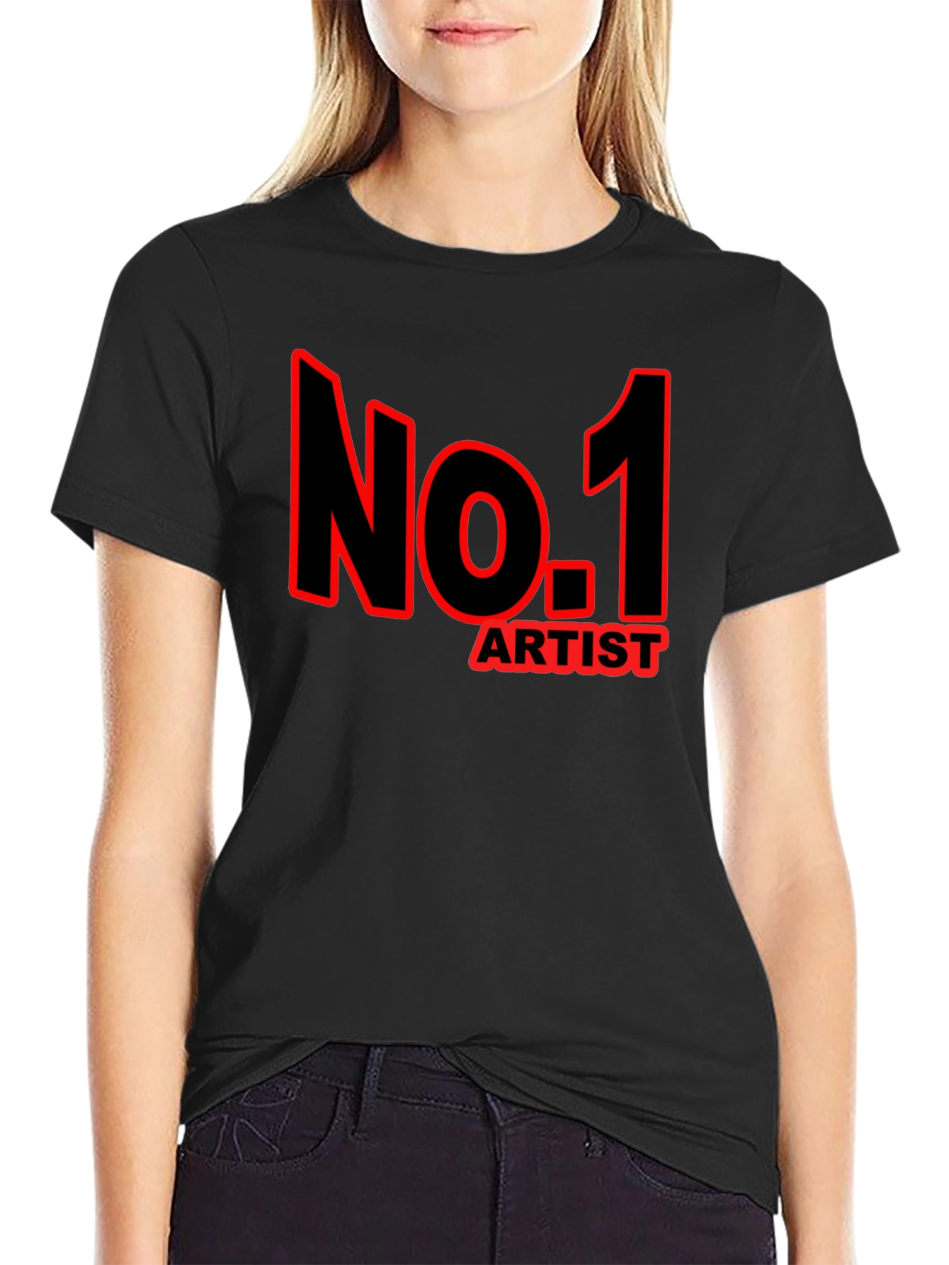 Black No. 1 Artist Graphic T-Shirt - Black view 2