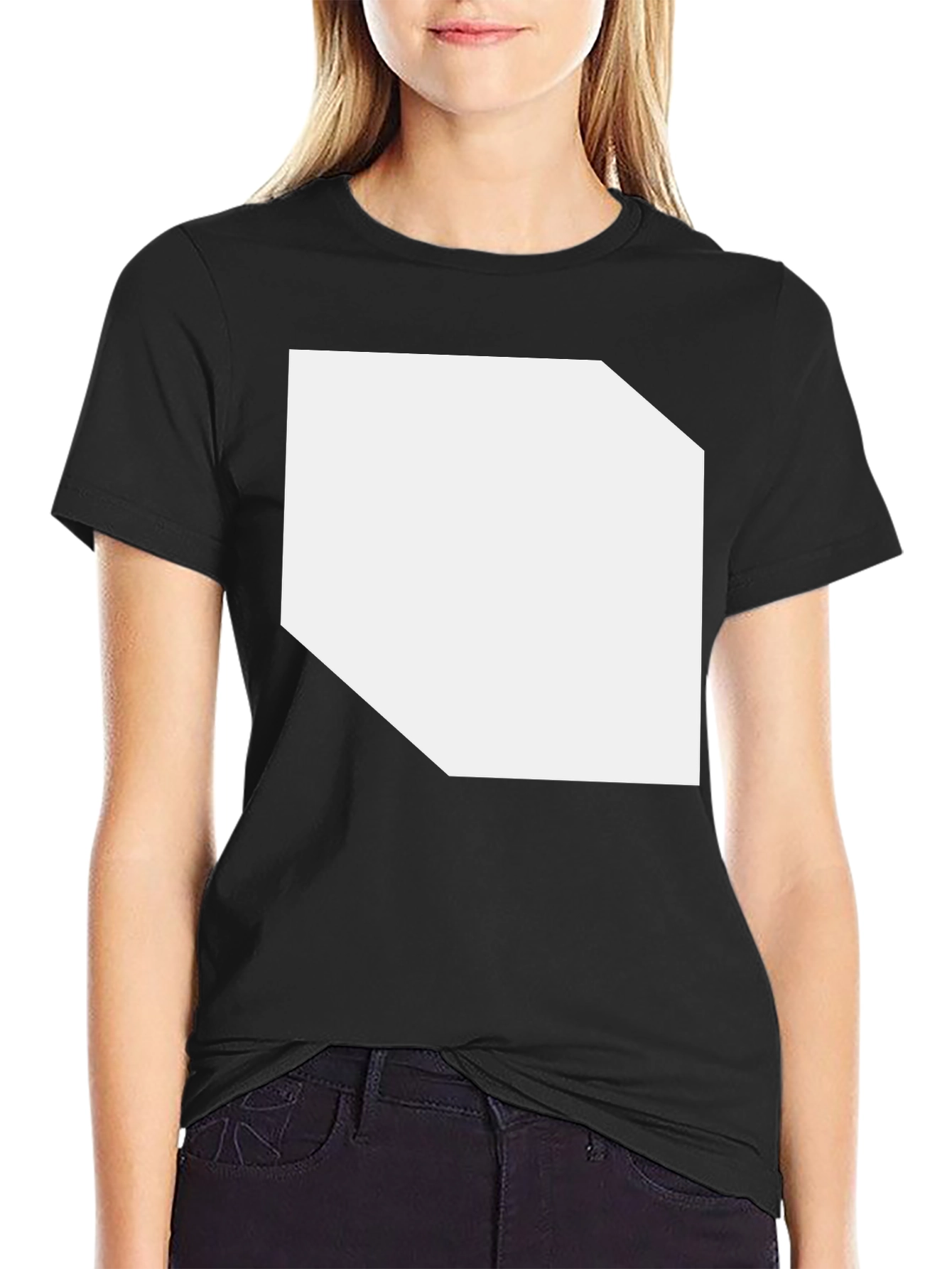 Black Classic Black Crew Neck T-Shirt view 2