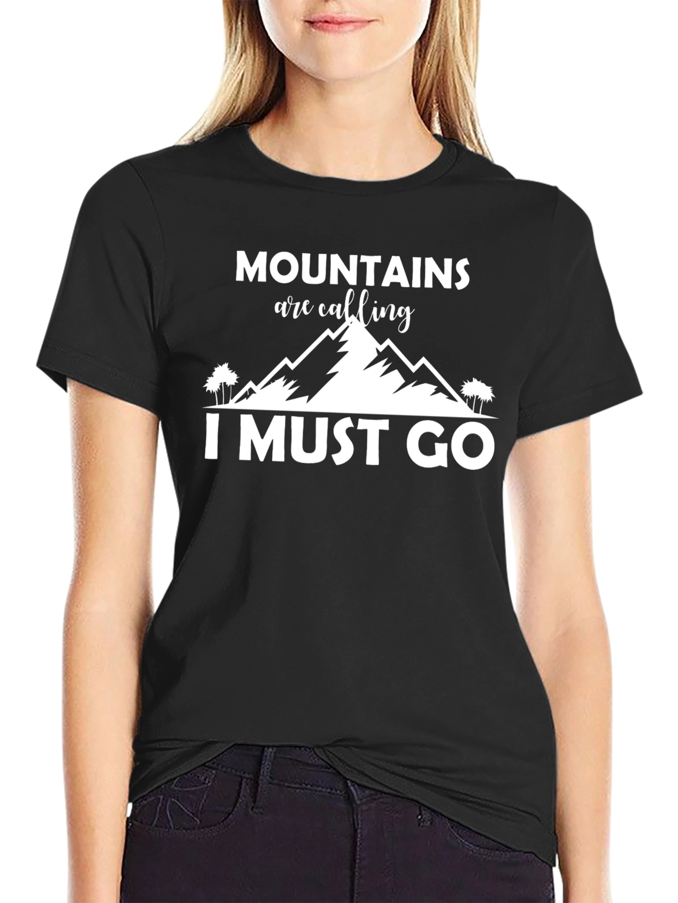 Black Mountains are Calling T-Shirt - Adventure Awaits view 2