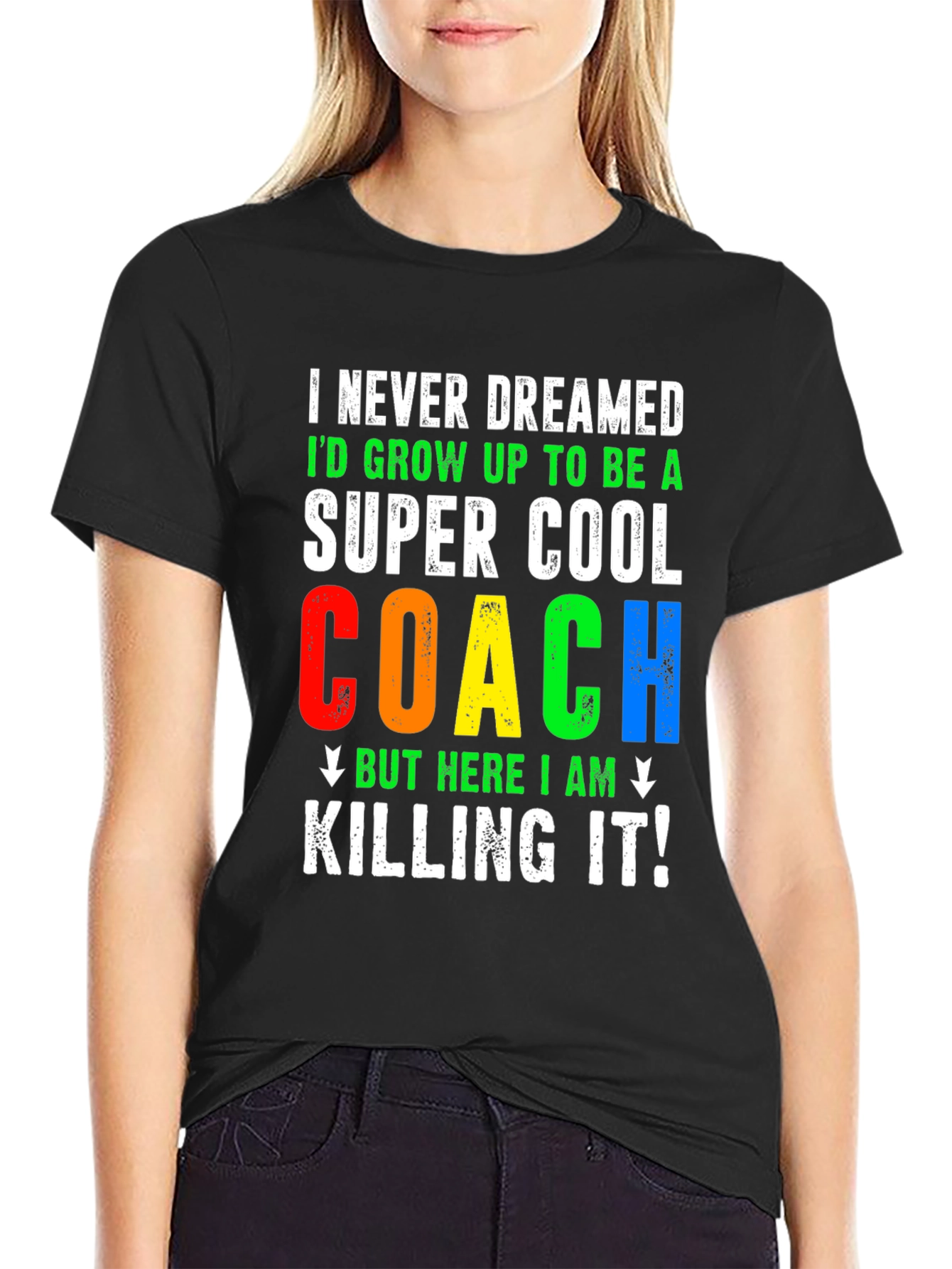 Black Super Cool Coach T-Shirt view 2