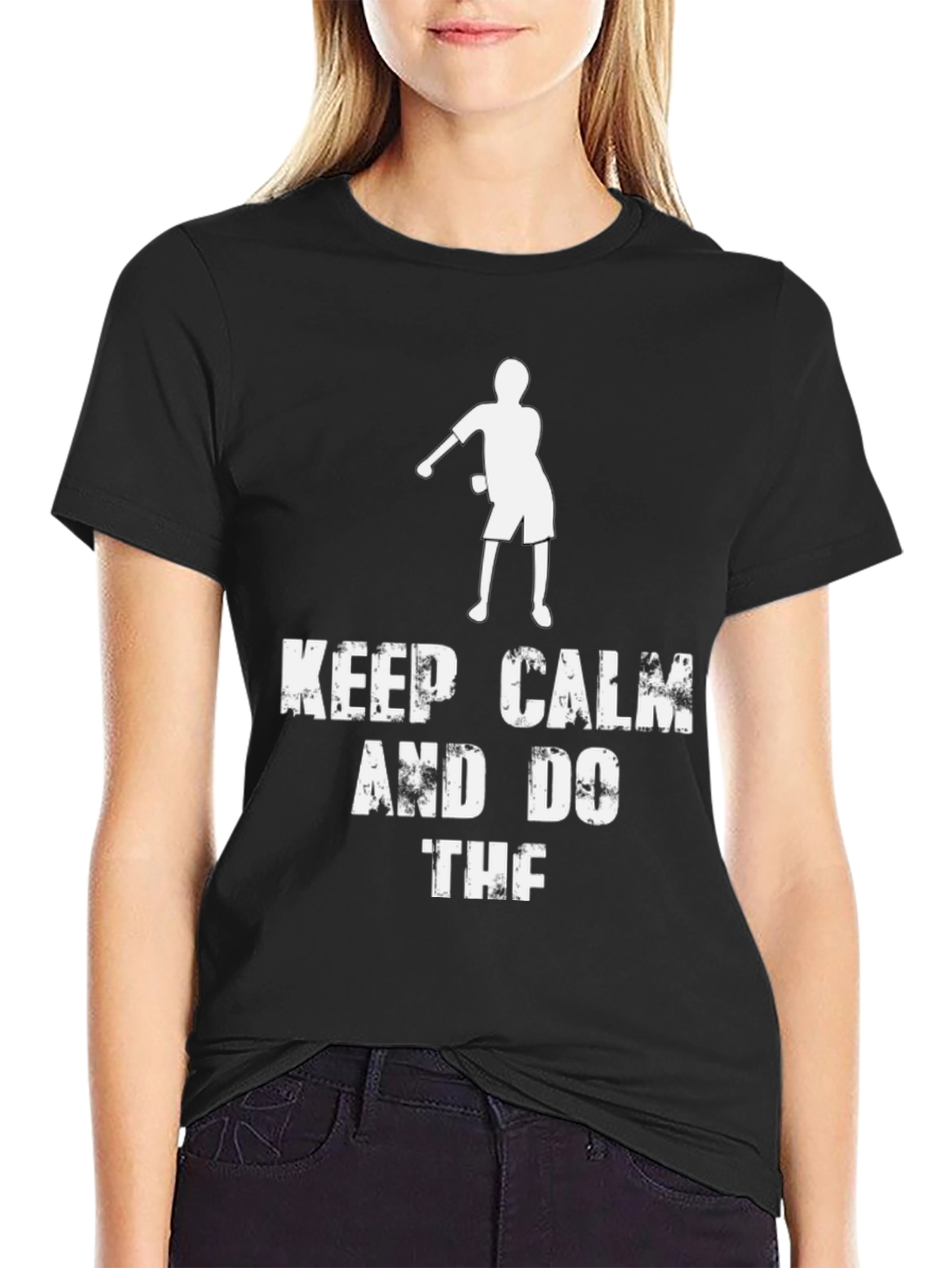 Black Keep Calm and Do the Dab T-Shirt view 2
