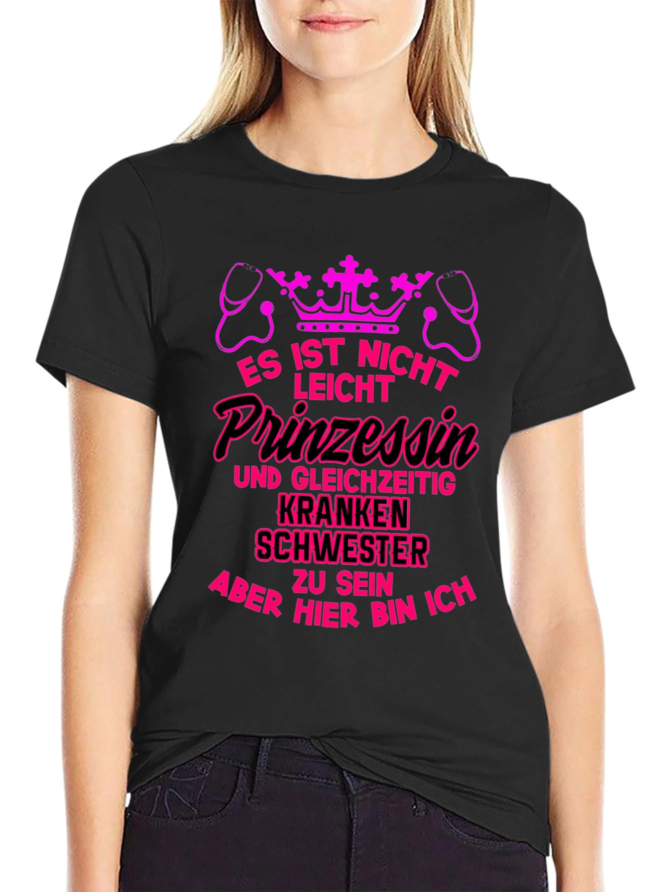 Black Princess Nurse T-Shirt view 2