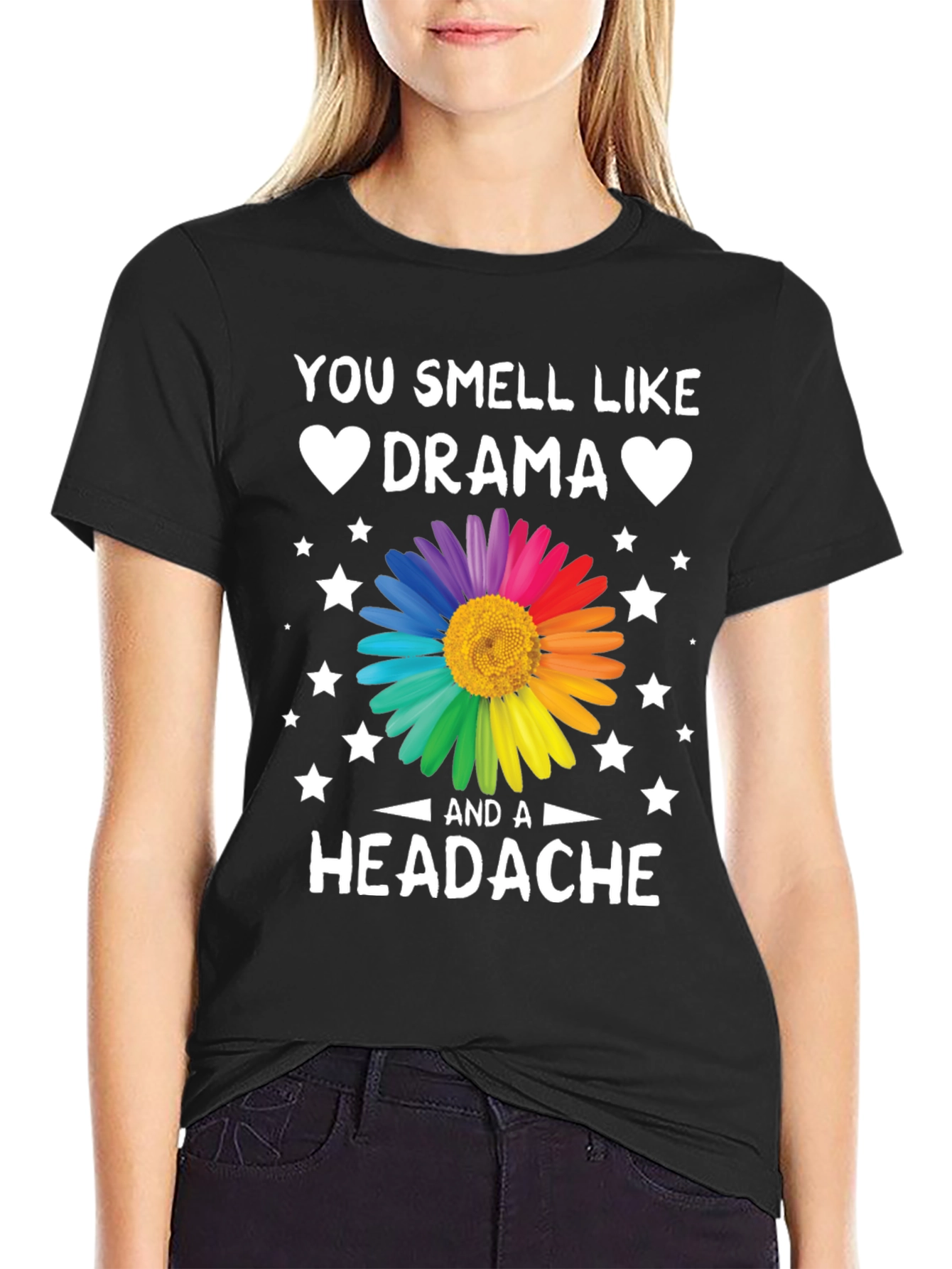 Black Drama & Headache T-Shirt view 2