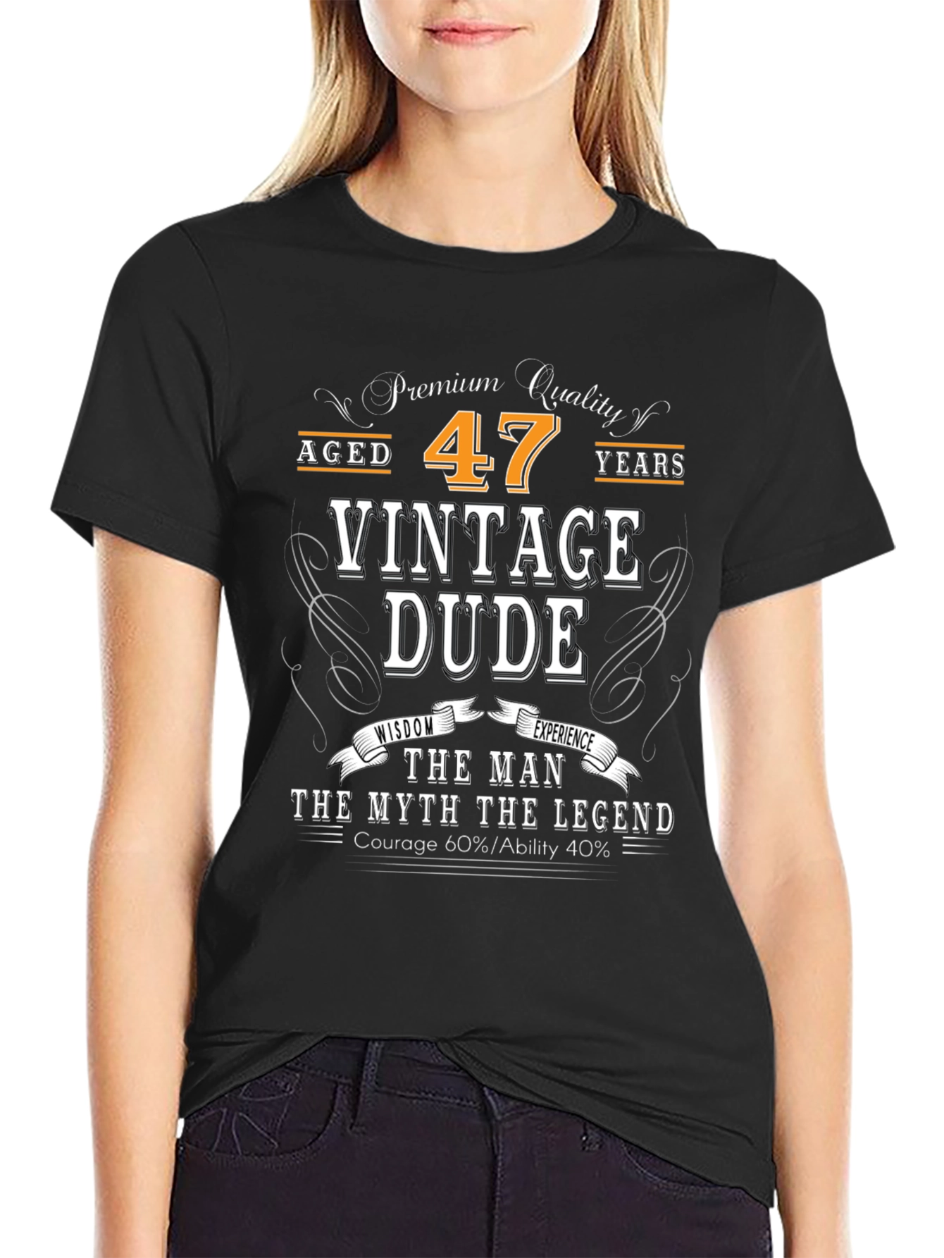 Black Vintage 47 Dude T-Shirt view 2
