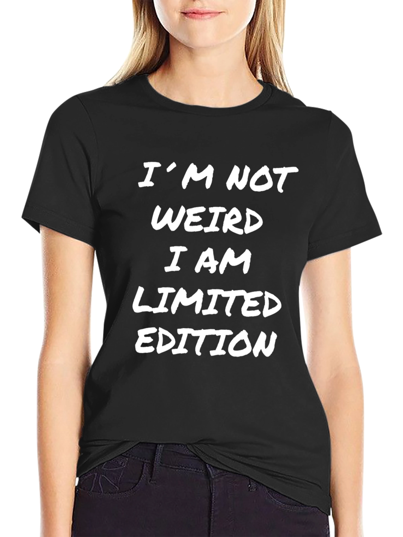 Black I'm Not Weird Limited Edition Black T-Shirt view 2