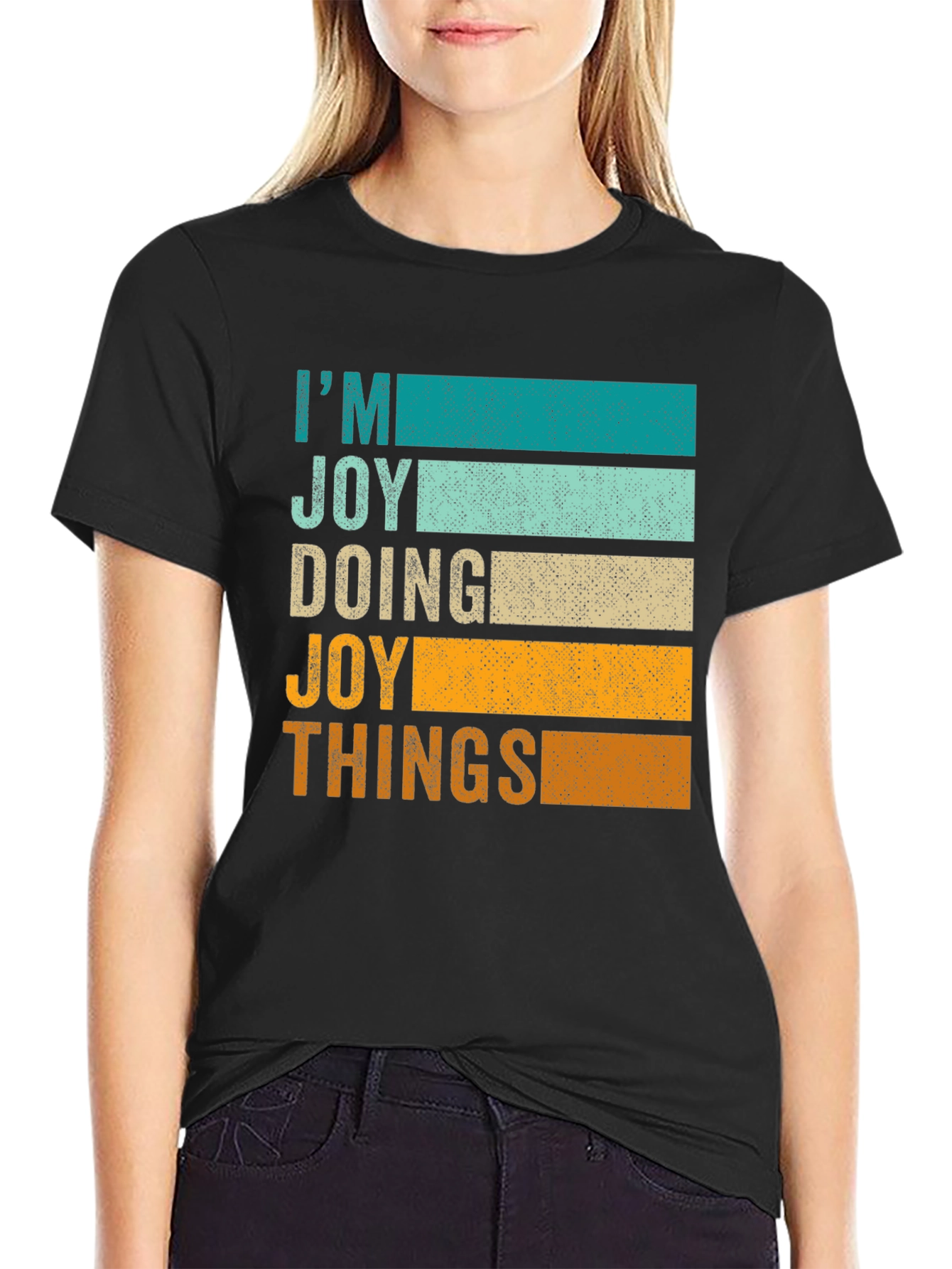 Black I'm Joy Doing Joy Things Graphic Tee view 2