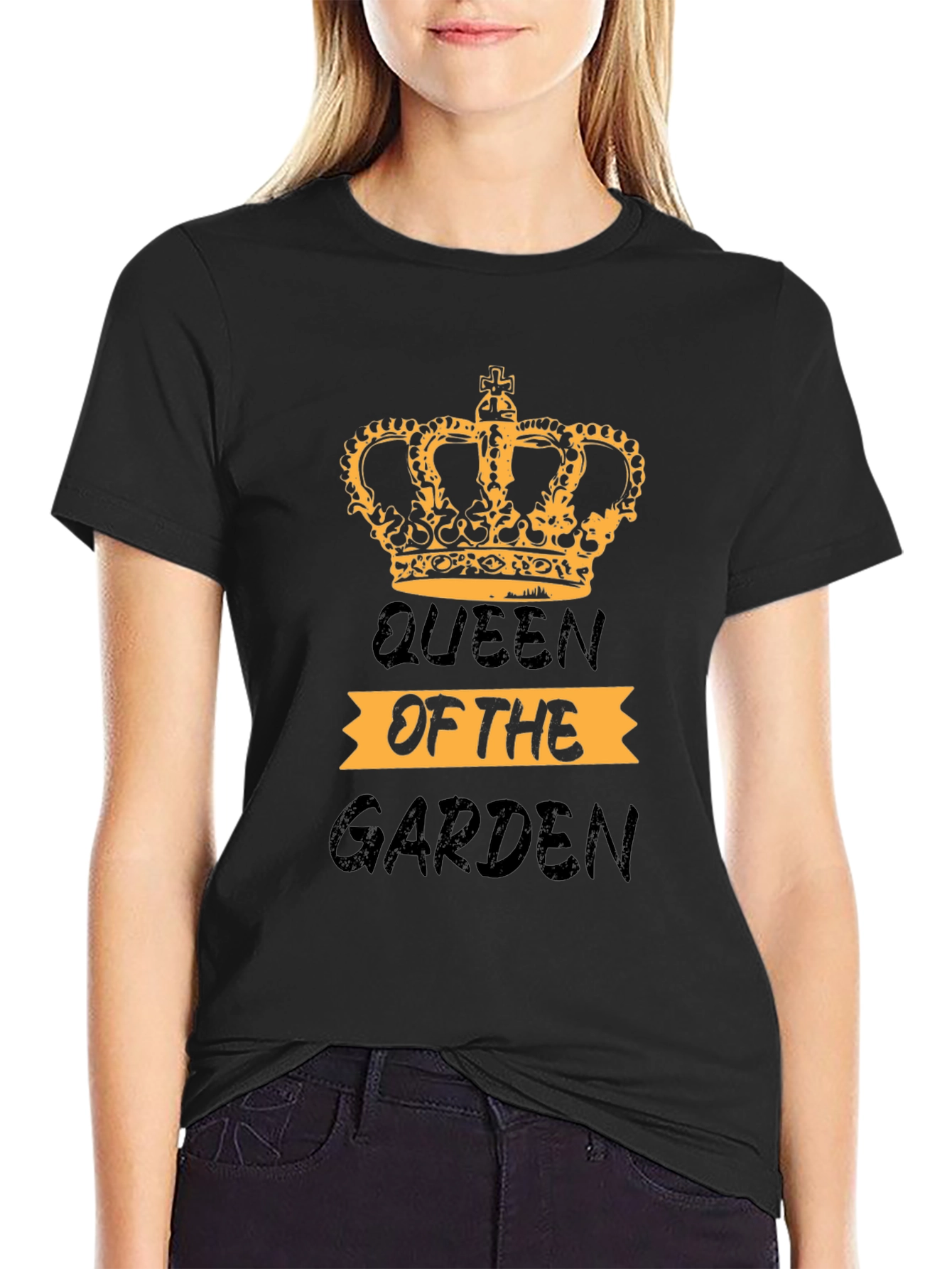 Black Queen of the Garden Graphic Tee view 2