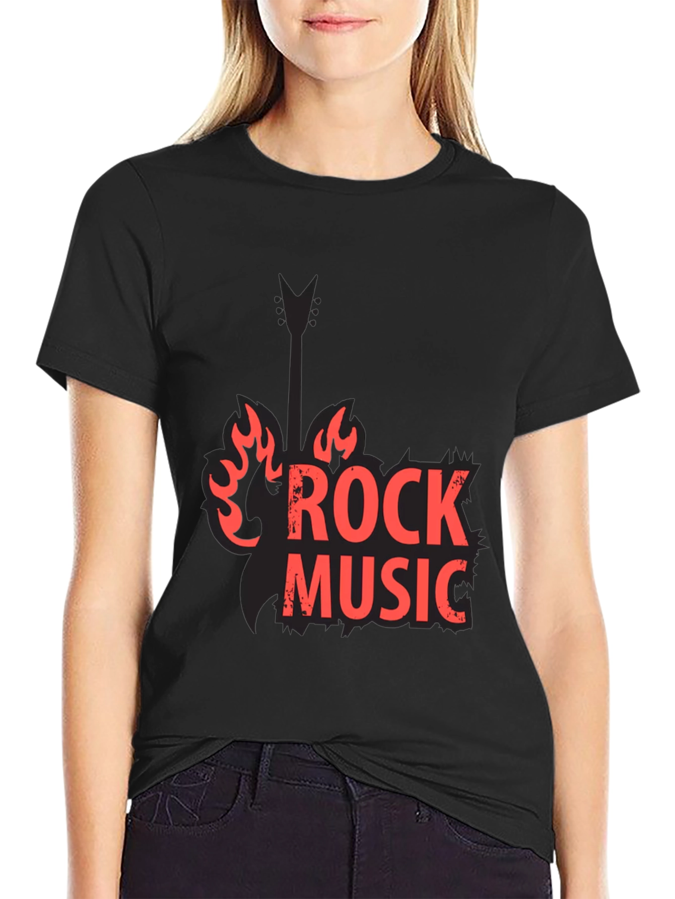 Black Rock Music Black Graphic Tee view 2