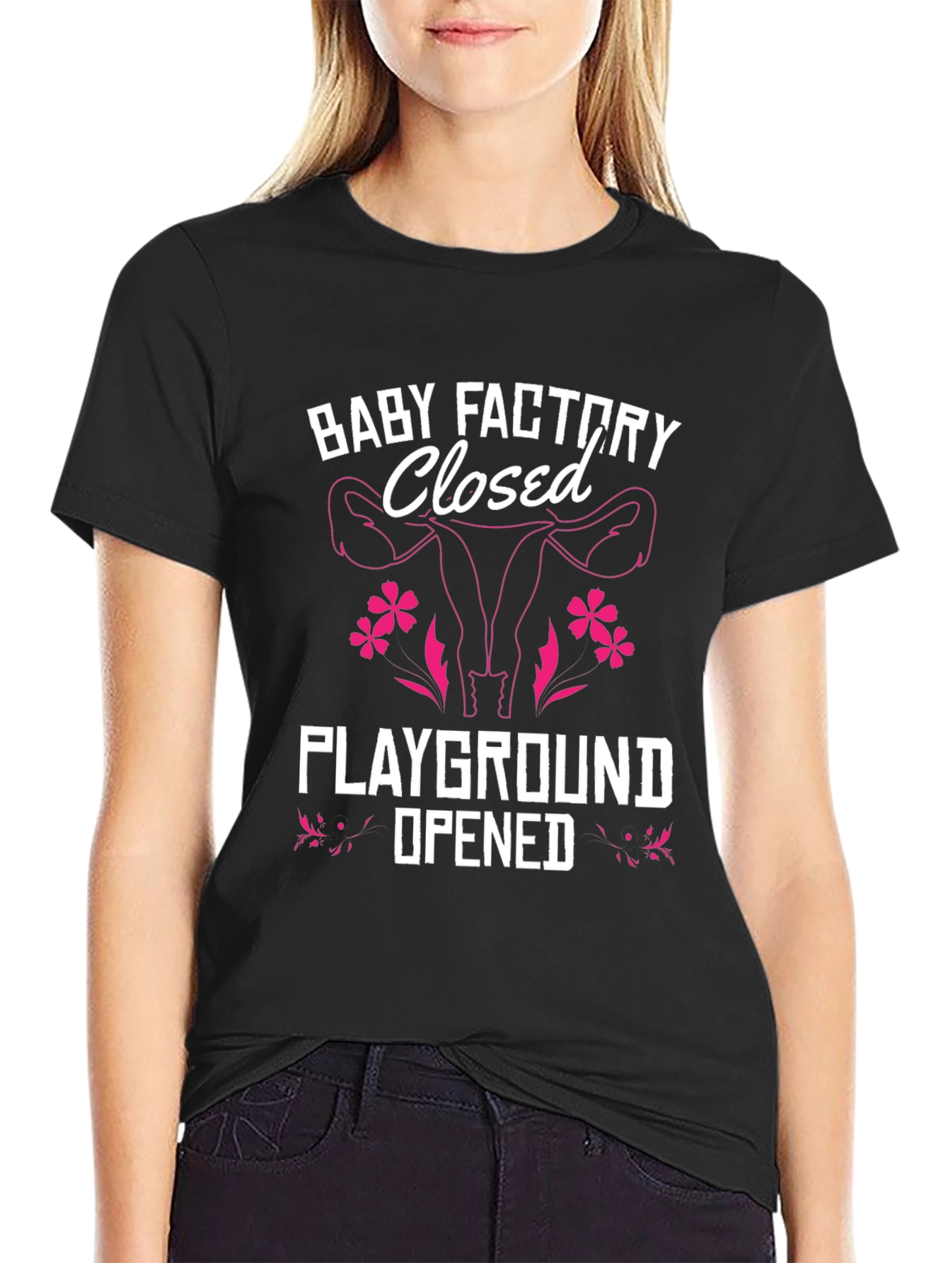 Black Baby Factory Closed T-Shirt view 2
