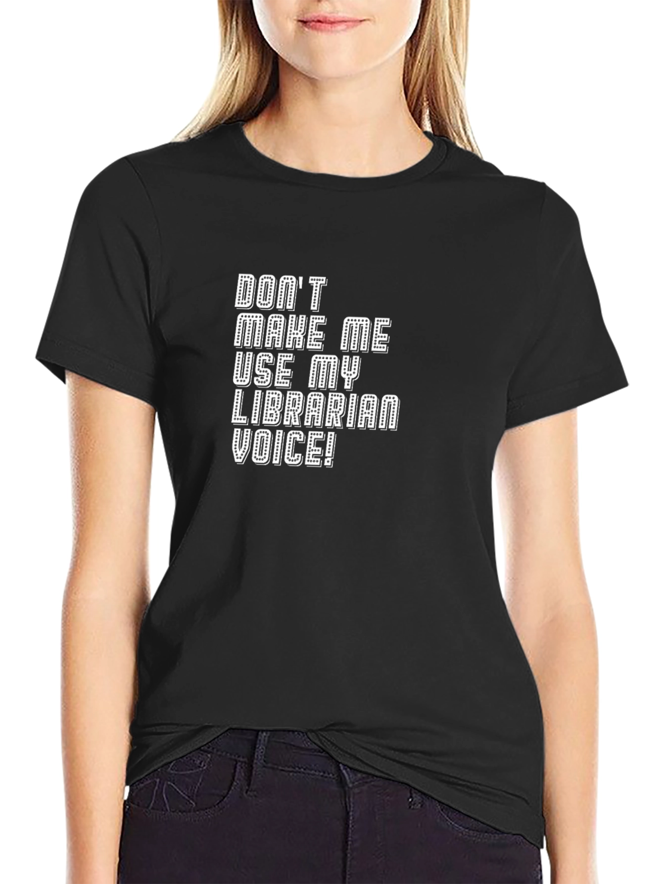 Black Librarian Voice Novelty Graphic Tee view 2
