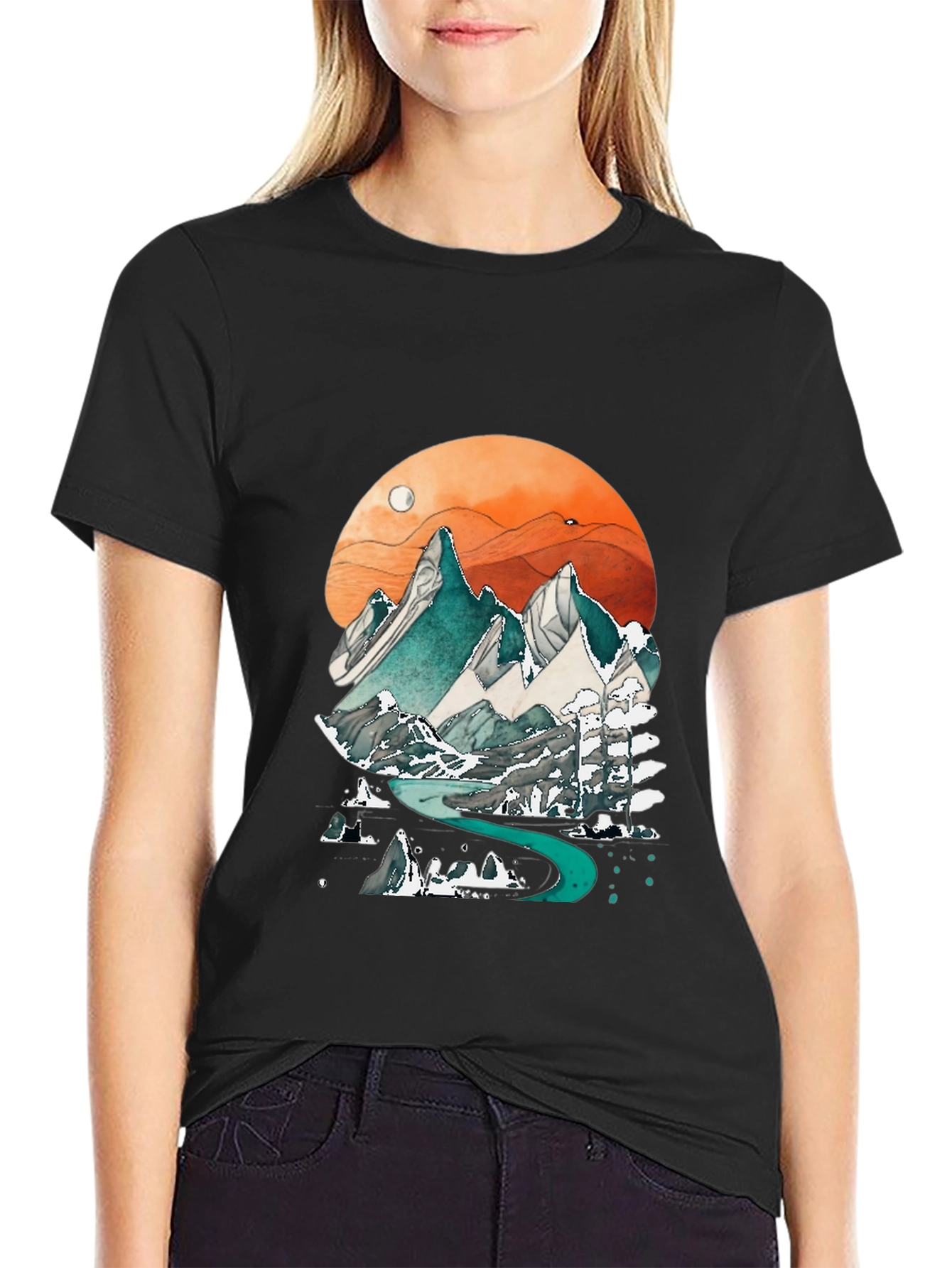 Mountain Graphic Print Men's Tee - 2