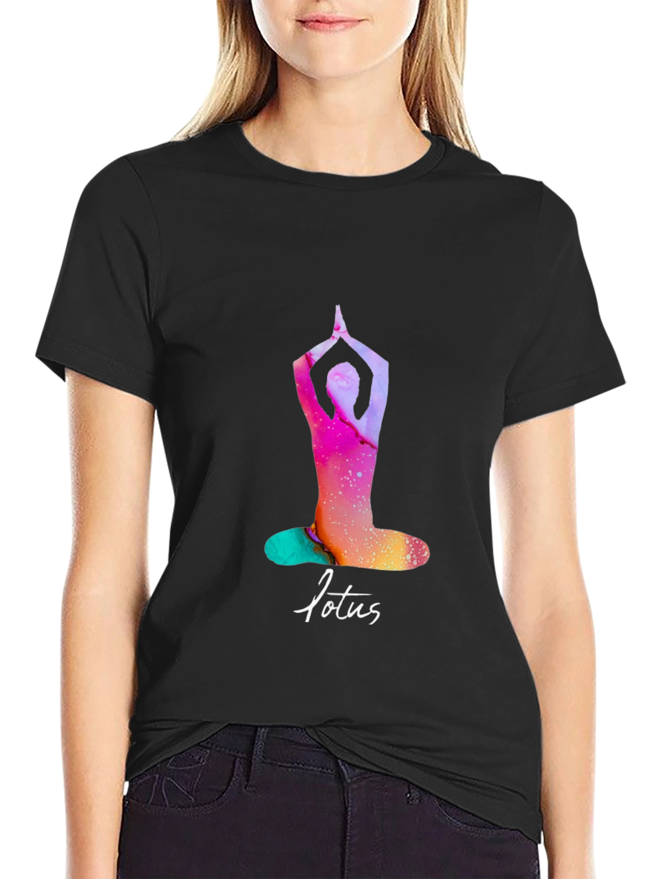 Lotus Pose Graphic Tee - Yoga Meditation Shirt - 2